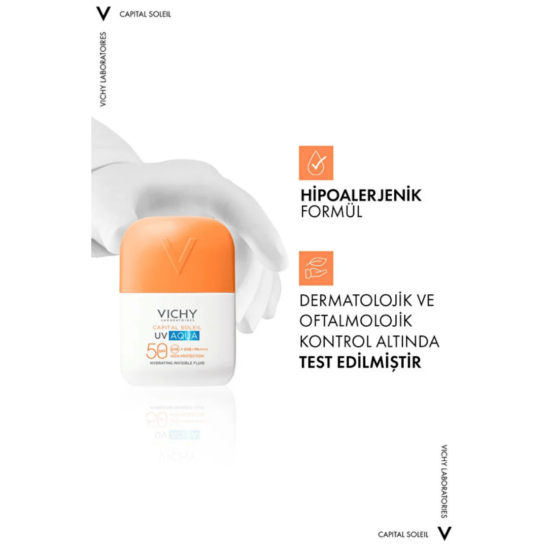 Vichy Capital Soleil UV Aqua SPF50 Yüz Güneş Kremi 50 ml - Vichy