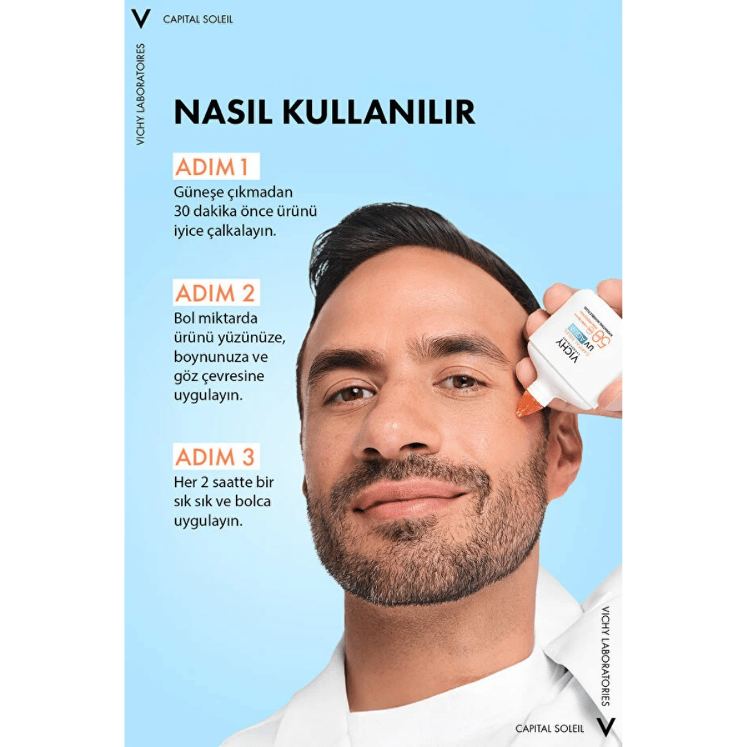 Vichy Capital Soleil UV Aqua SPF50 Yüz Güneş Kremi 50 ml - Vichy