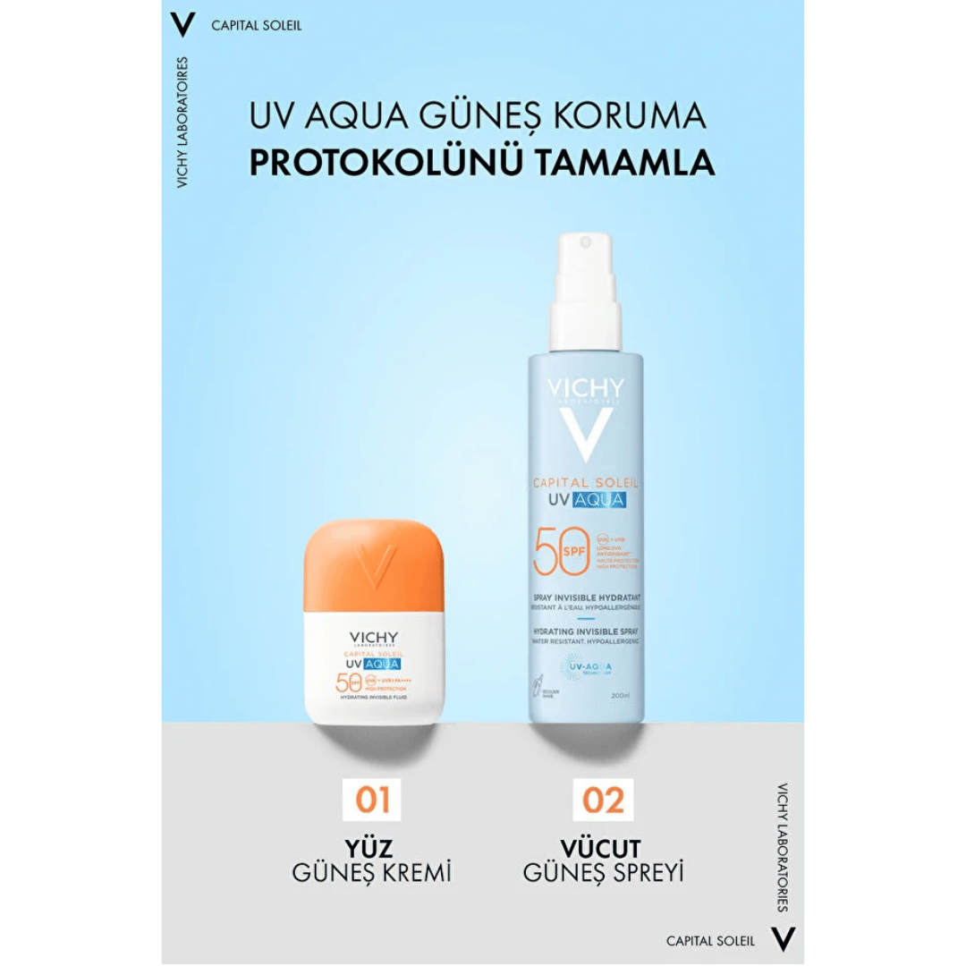 Vichy Capital Soleil UV Aqua SPF50 Yüz Güneş Kremi 50 ml - Vichy
