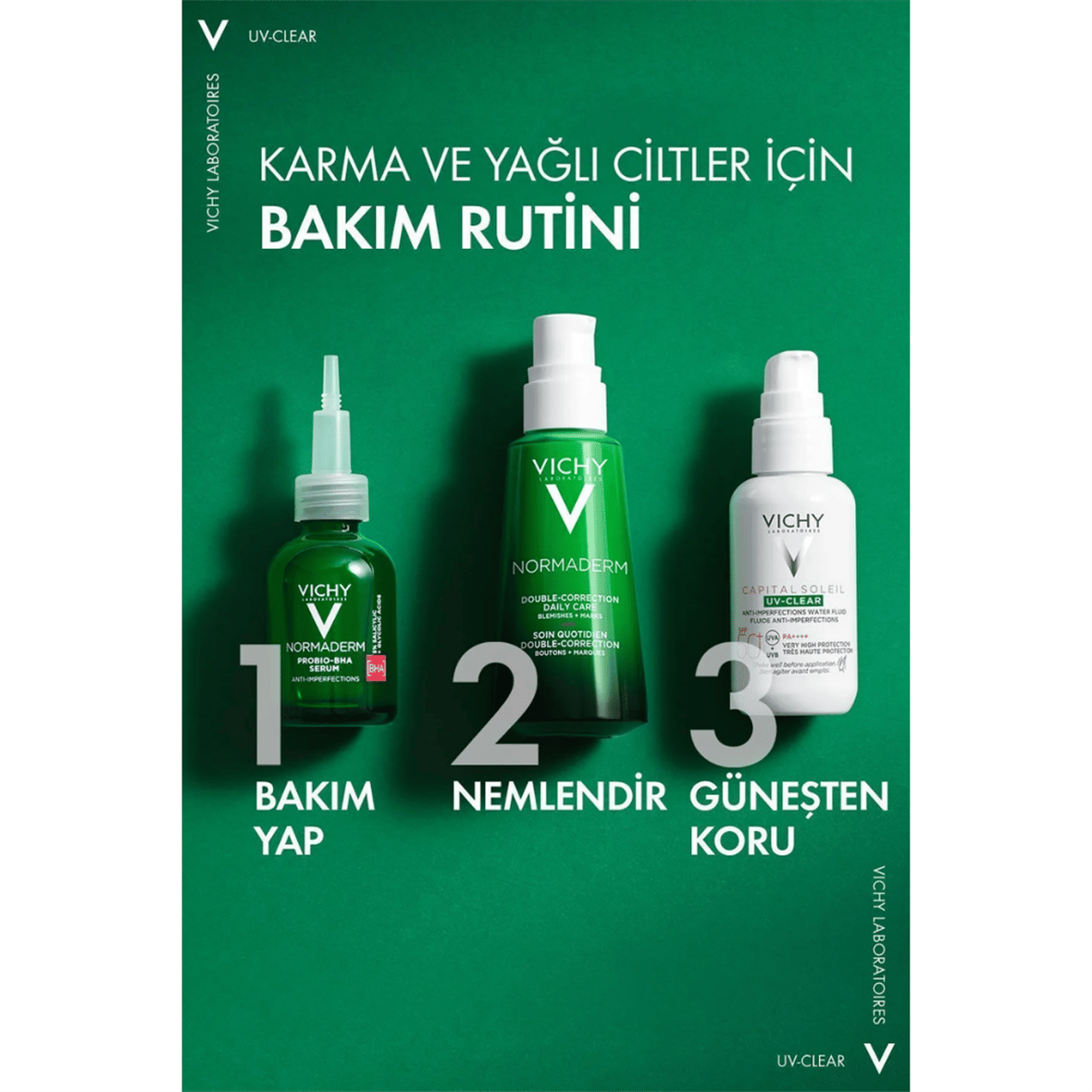 Vichy Capital Soleil UV-Clear Spf 50 Fluid Güneş Koruyucu 40 ml - Vichy
