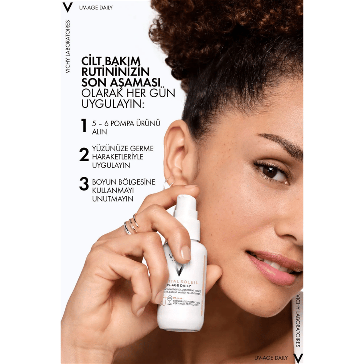 Vichy Capital Soleil UV Yaşlanma Karşıtı Güneş Kremi SPF 50 40 ml - Renkli - Vichy