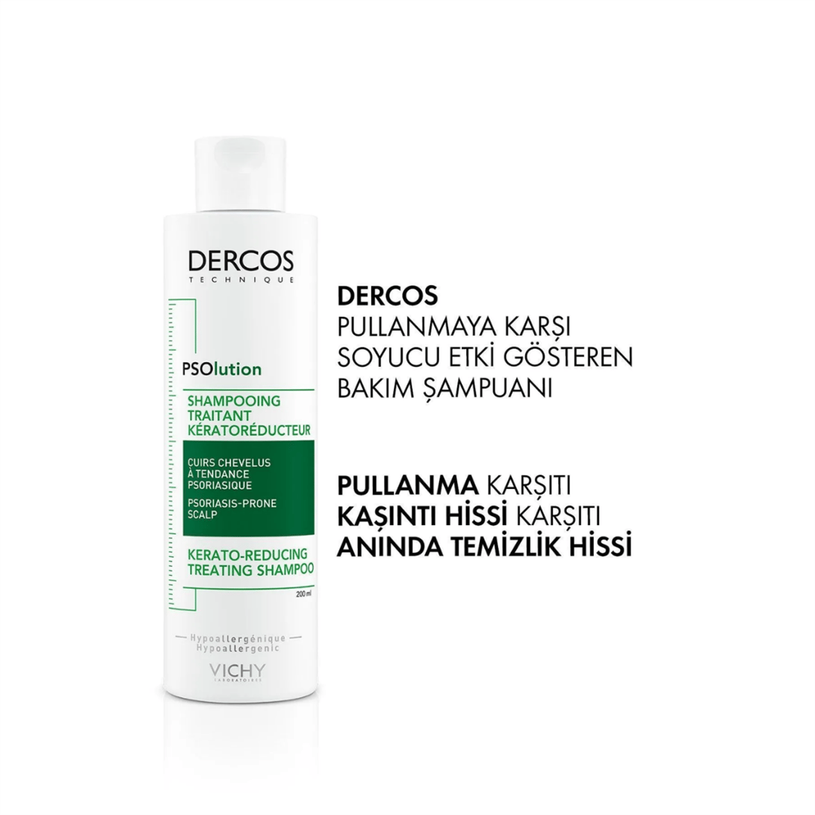 Vichy Dercos PSOlution Pullanmaya Karşı Bakım Şampuanı 200 ml - Vichy