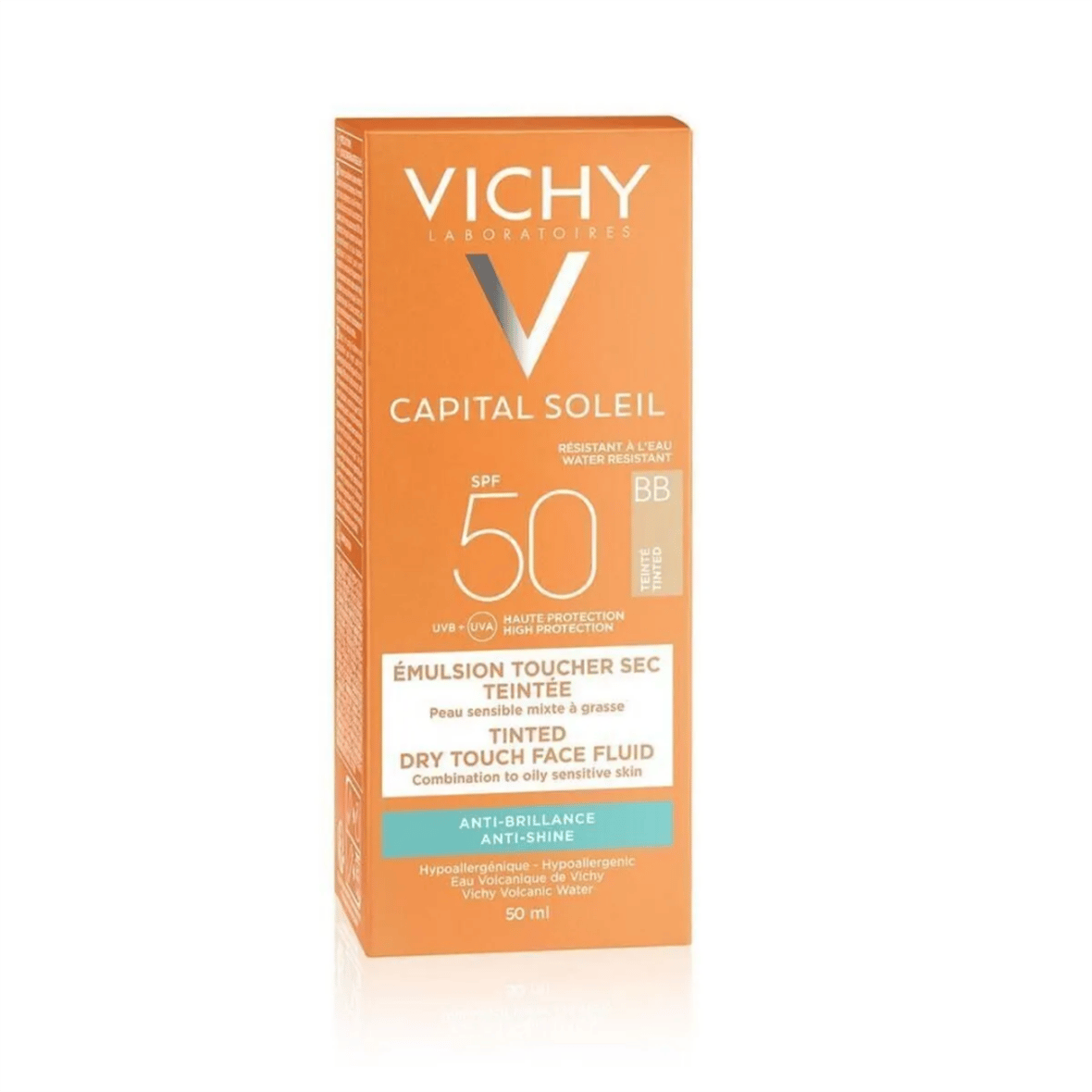 Vichy Ideal Soleil Spf 50+ Güneş Koruyucu BB Emülsiyon Renkli 50 ml - Vichy
