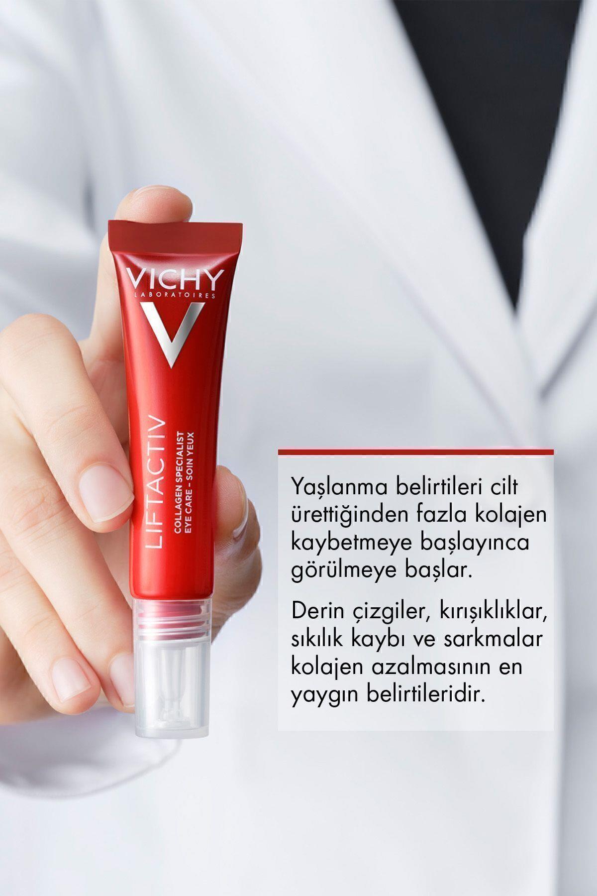 Vichy Liftactiv Collagen Specialist Yaşlanma Belirtilerine Karşı Göz Bakım Kremi 15ml - Vichy