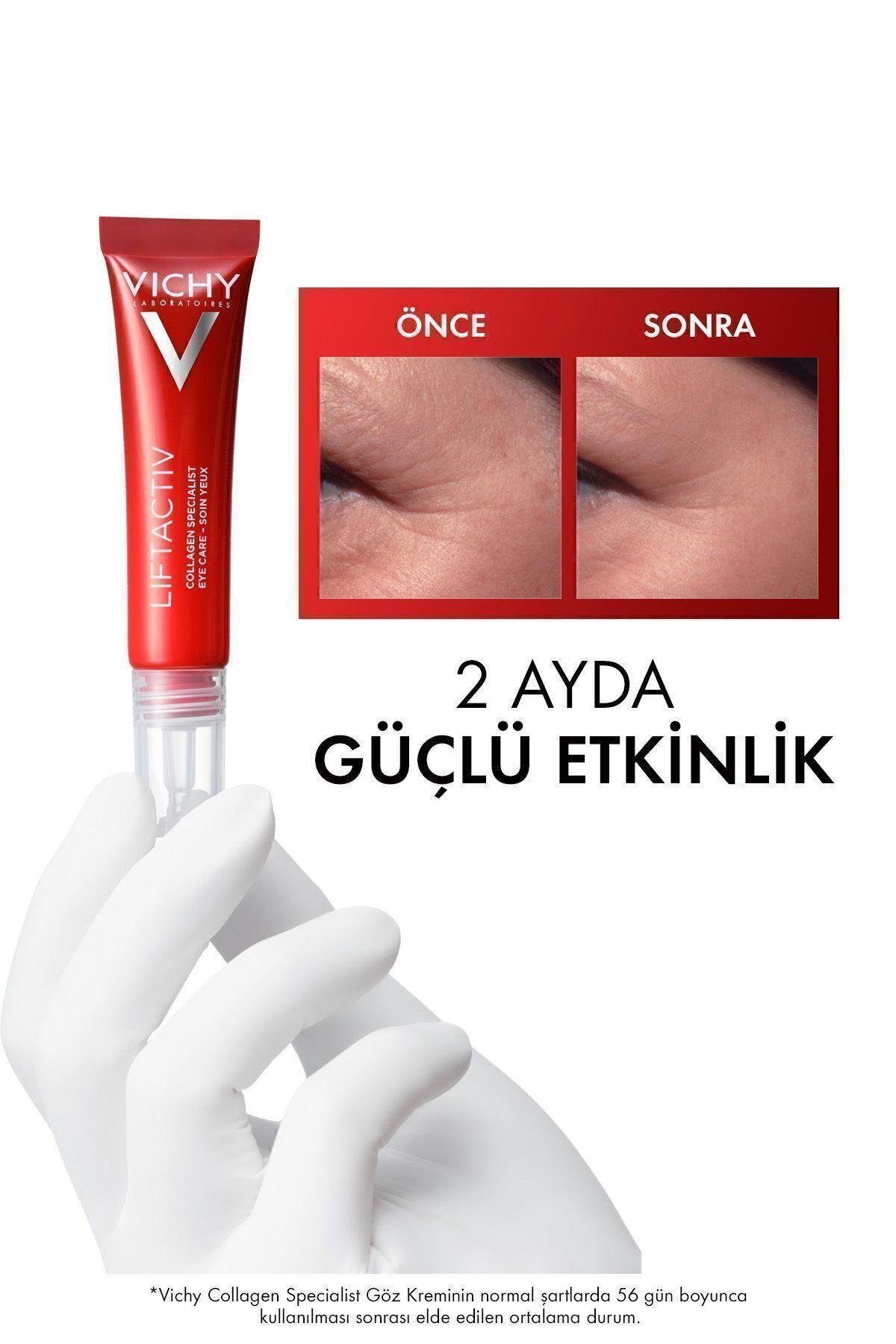 Vichy Liftactiv Collagen Specialist Yaşlanma Belirtilerine Karşı Göz Bakım Kremi 15ml - Vichy