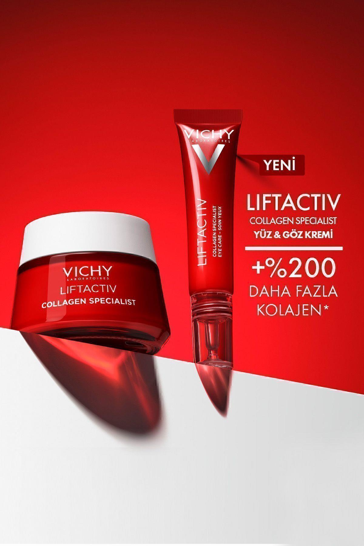 Vichy Liftactiv Collagen Specialist Yaşlanma Belirtilerine Karşı Göz Bakım Kremi 15ml - Vichy