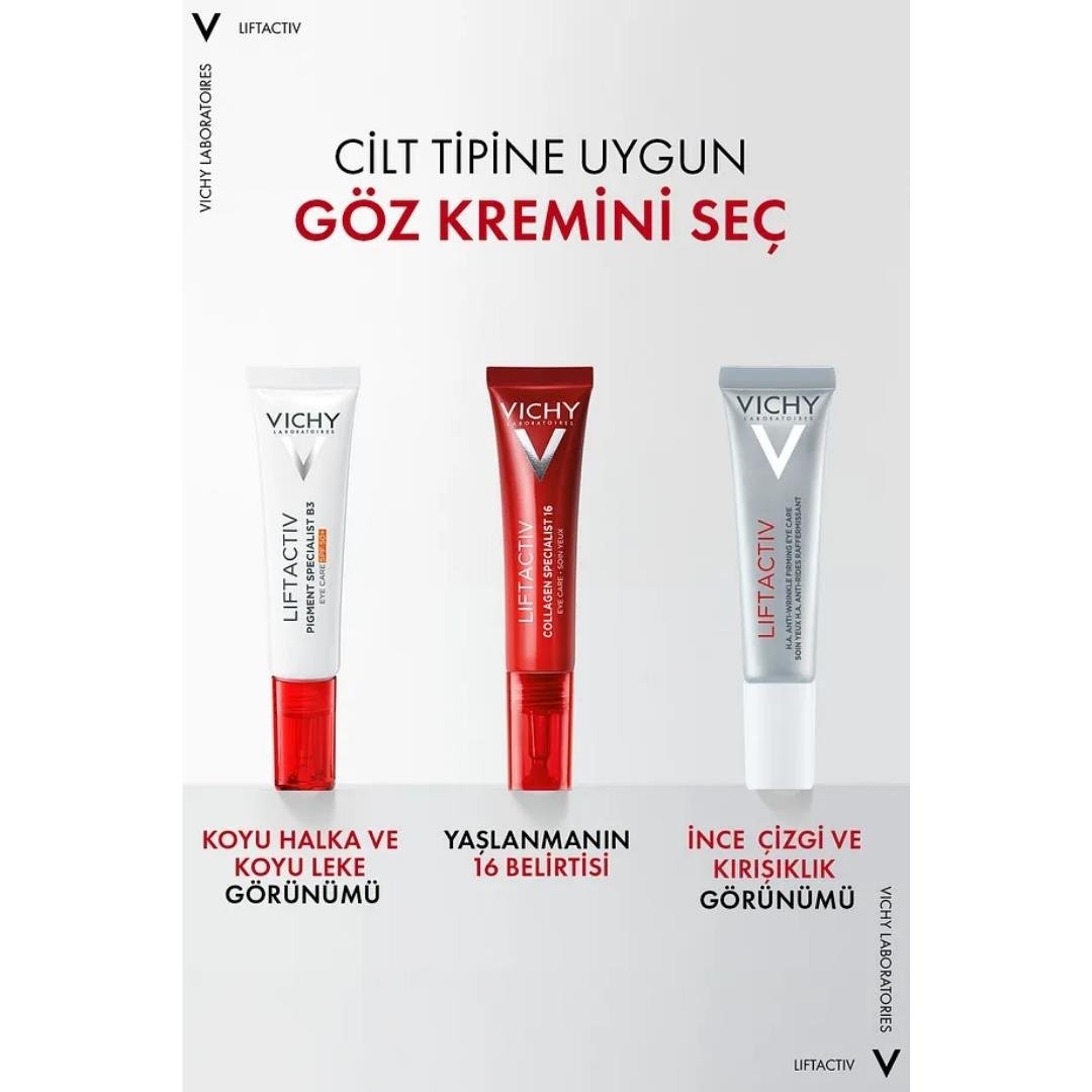 Vichy Liftactiv Pigment Specialist Koyu Halka ve Leke Karşıtı Göz Kremi SPF50+15 ml - Vichy