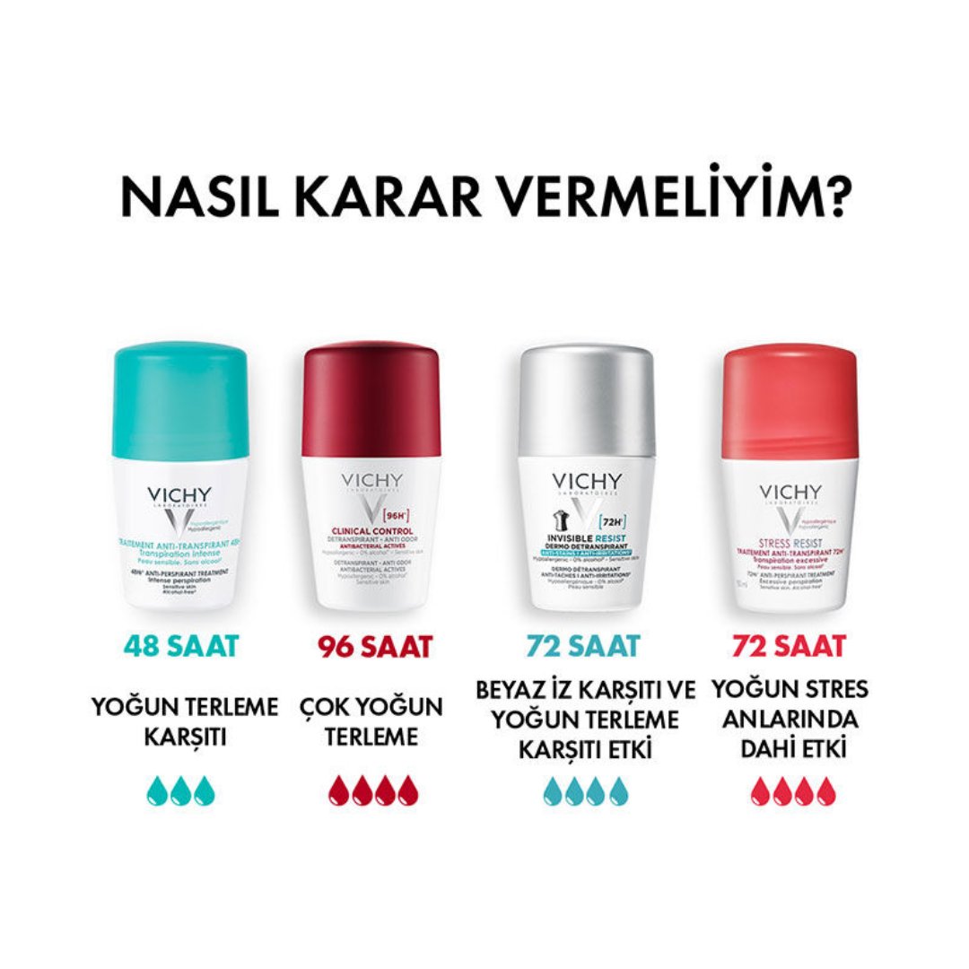 Vichy Terleme Karşıtı Deodorant Yoğun Terleme 50 ml - Vichy