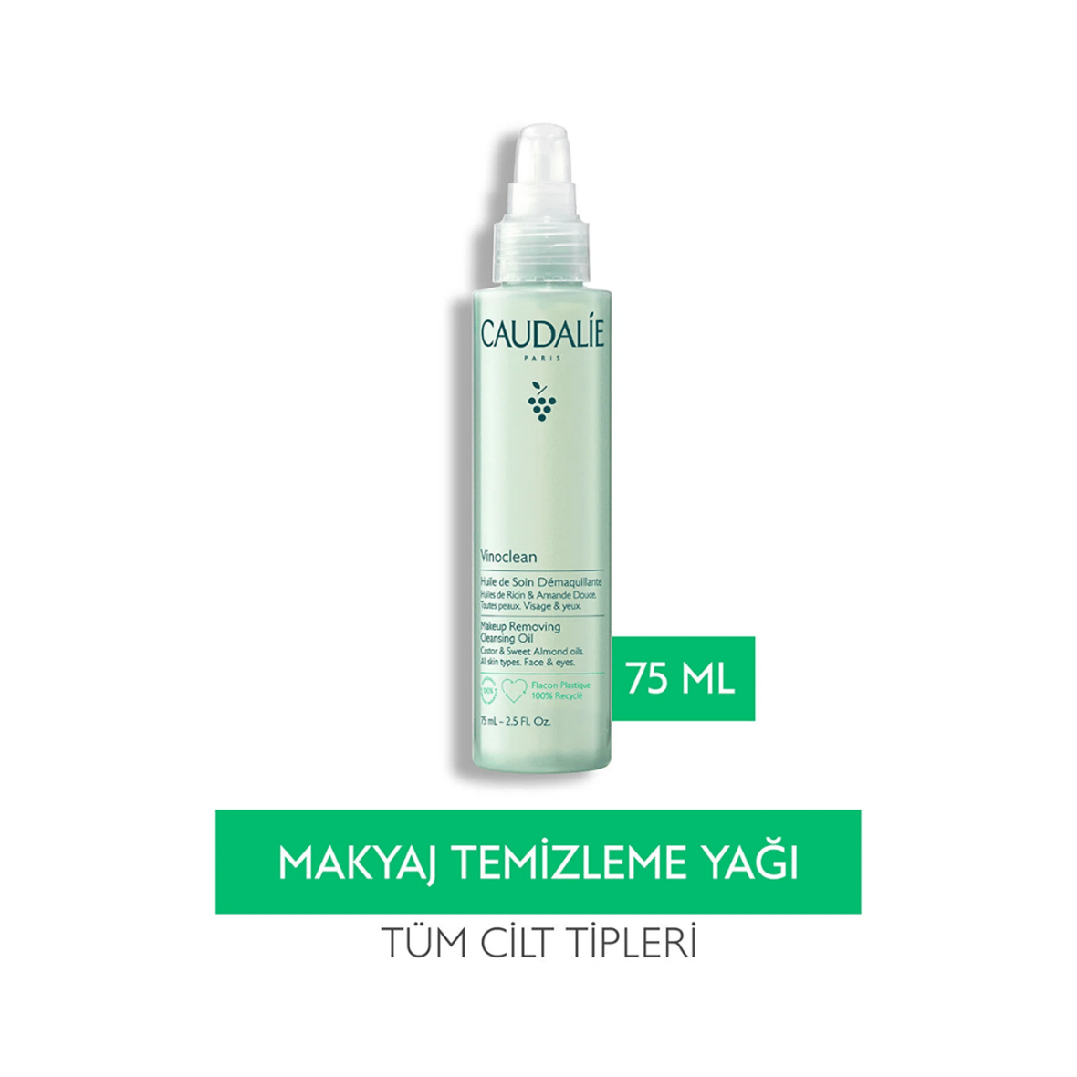 Vinoclean Makyaj Temizleme Yağı 75 ml - Caudalie