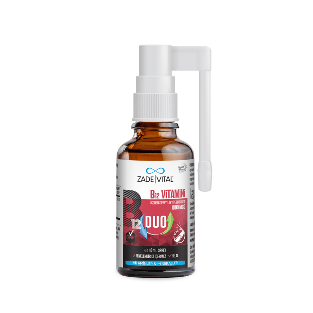 Zade Vital B12 Vitamini Duo 1000 mcg Sprey 10 ml - Zade Vital