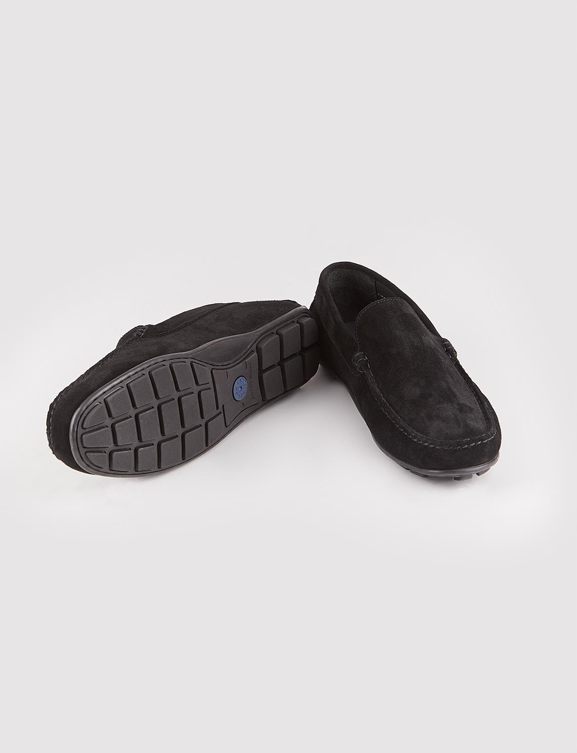 Cabani Siyah Cabani Hakiki Deri Erkek Loafer Ayakkabı