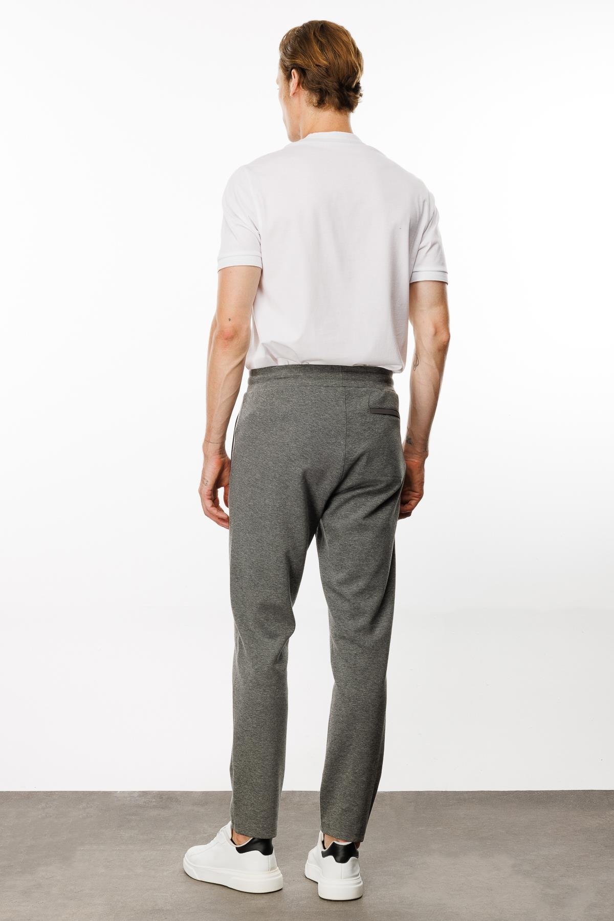 24452Erkek Cebi Kapitone Eşofman Altı Antra/Melanj