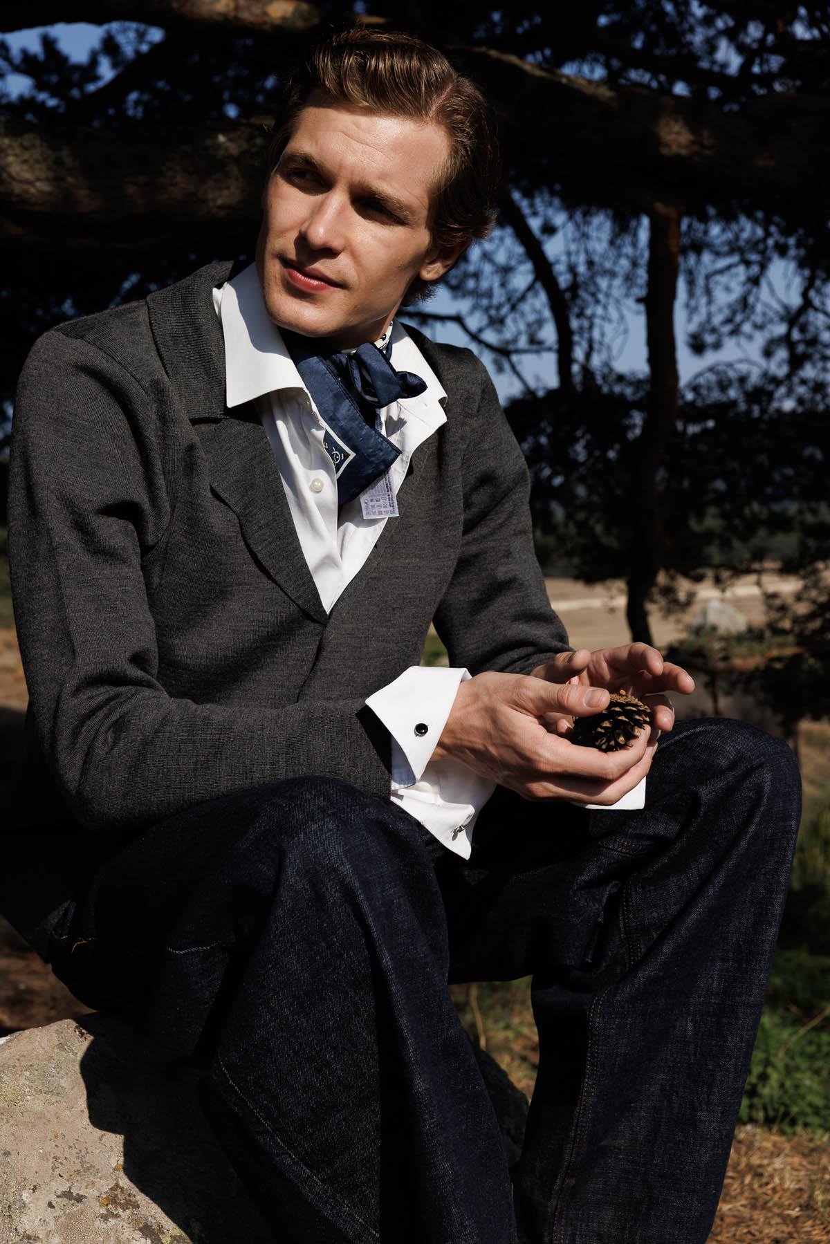 23600Erkek Cepli Blazer Ceket K.Füme