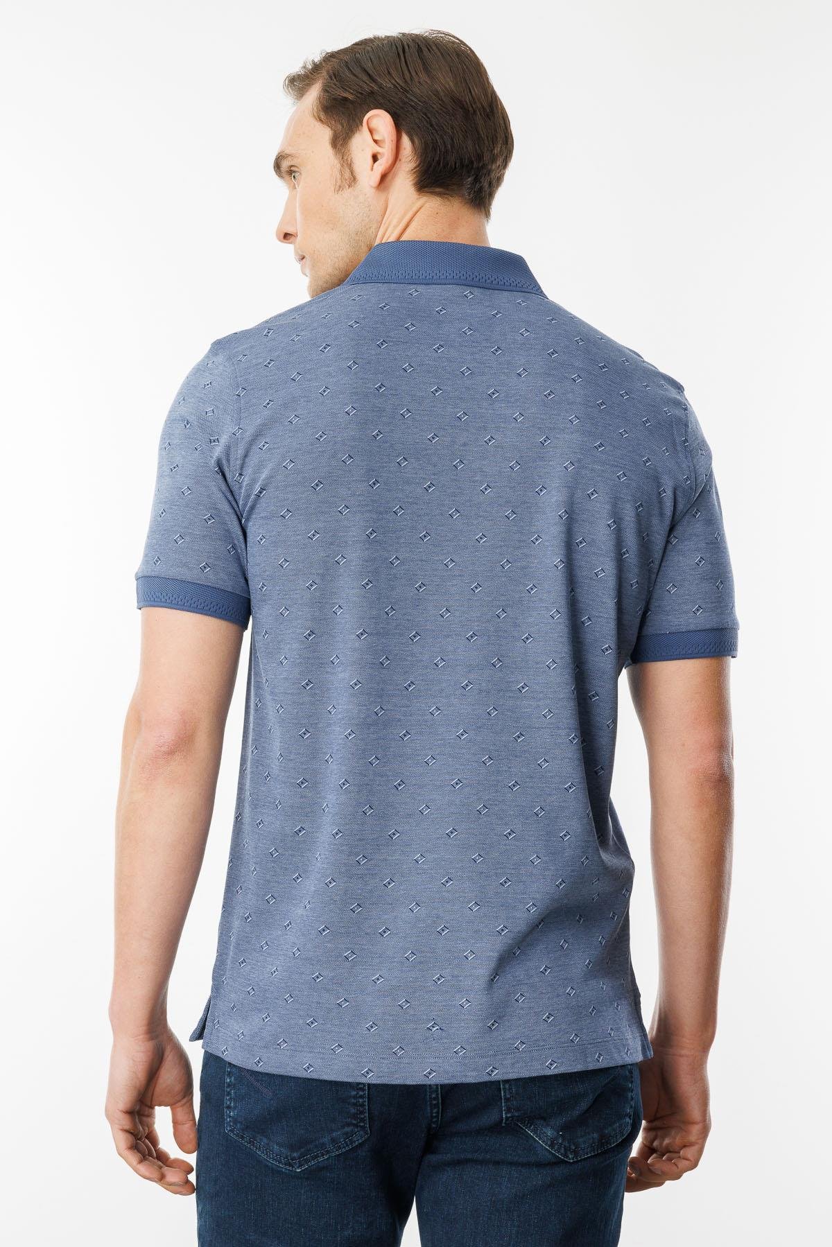 601Erkek Fermuarlı T-shirt Lacivert