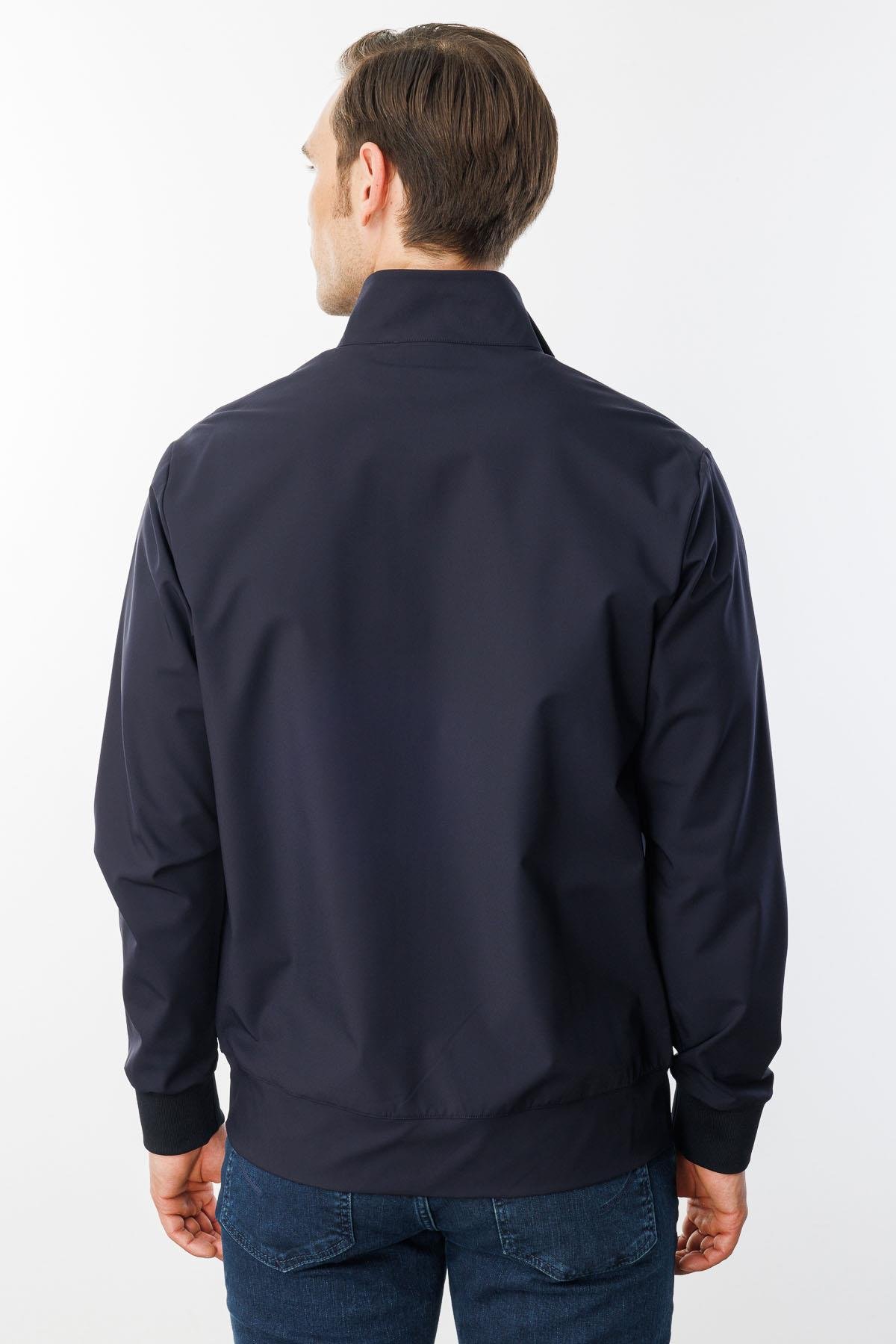 25441Erkek Hakim Yaka Yan Cepli Mont K.Lacivert