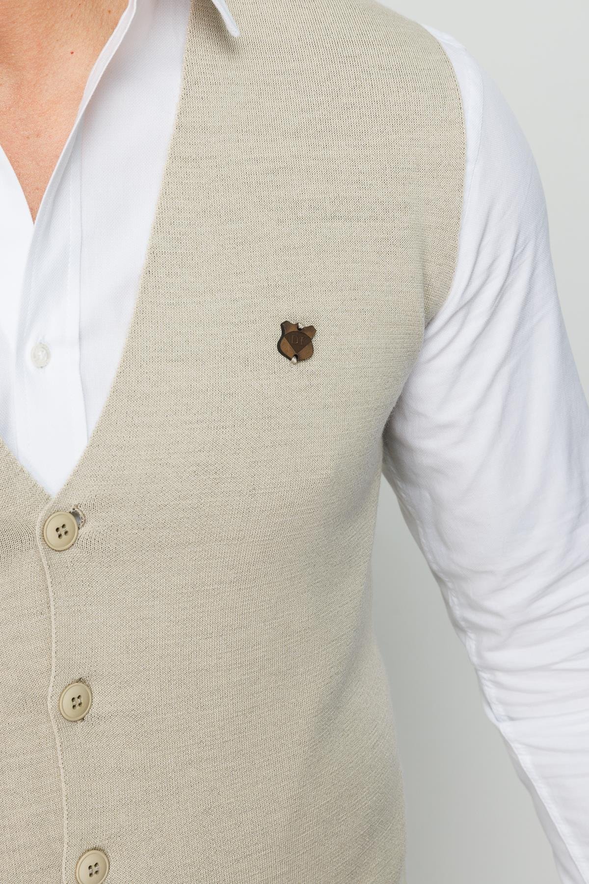 22511мужской трикотажный светло - бежевый