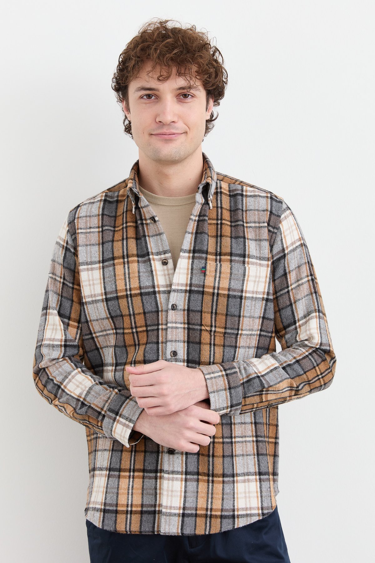 PNDKGMErkek Kareli Kışlık Gömlek 11