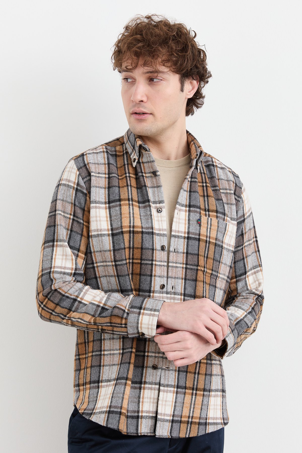 PNDKGMErkek Kareli Kışlık Gömlek 11