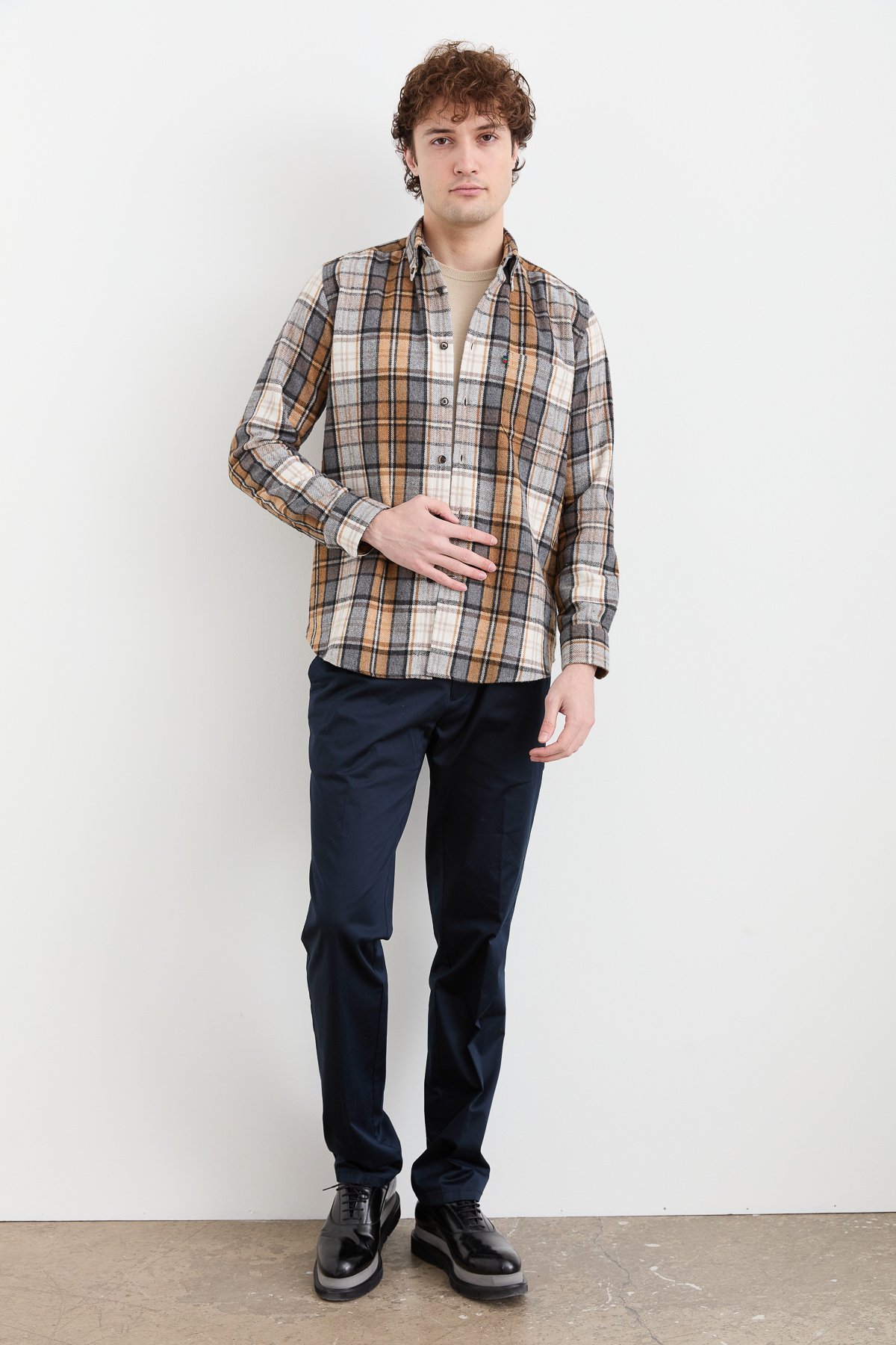 PNDKGMErkek Kareli Kışlık Gömlek 11