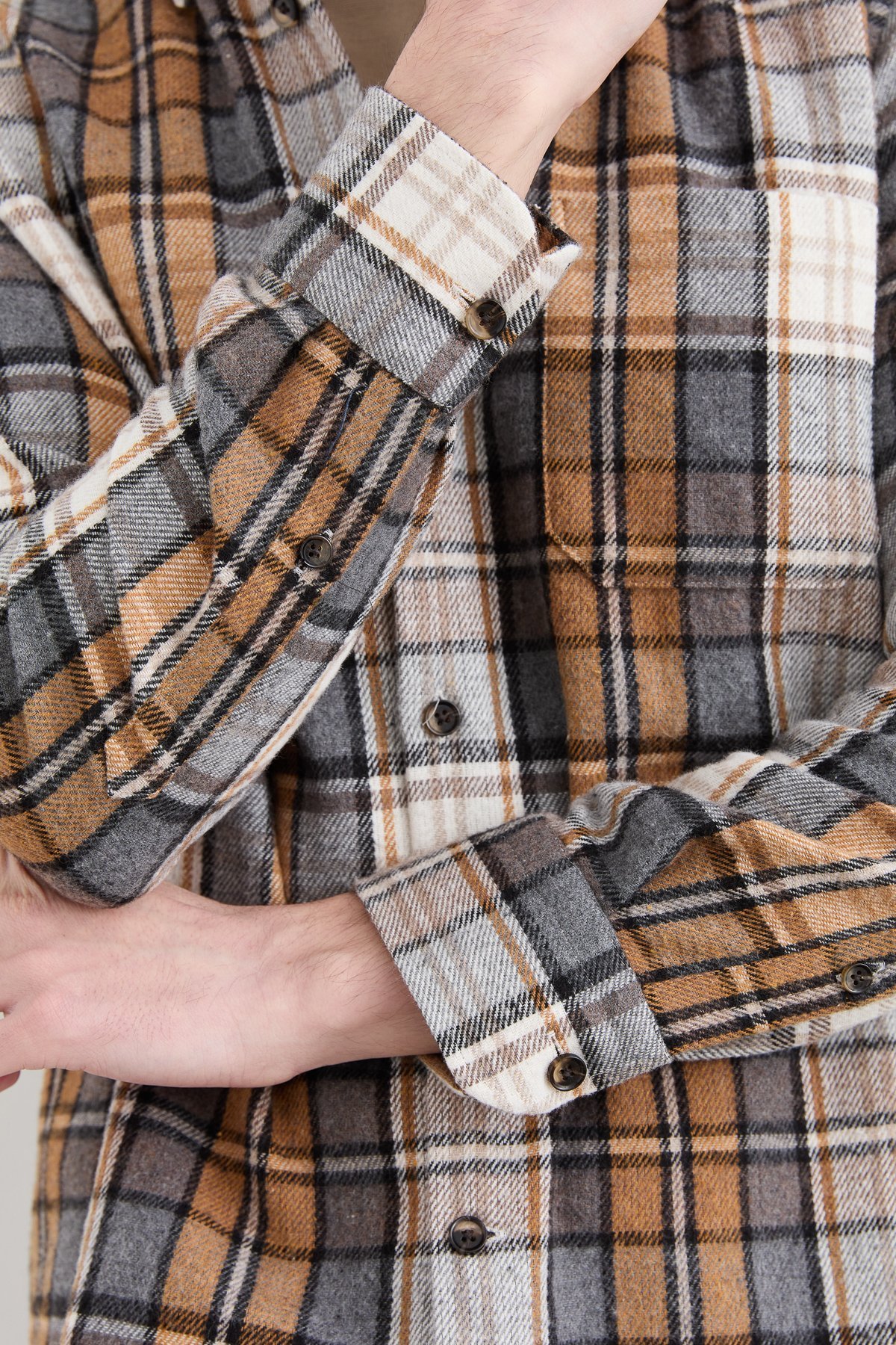 PNDKGMErkek Kareli Kışlık Gömlek 11