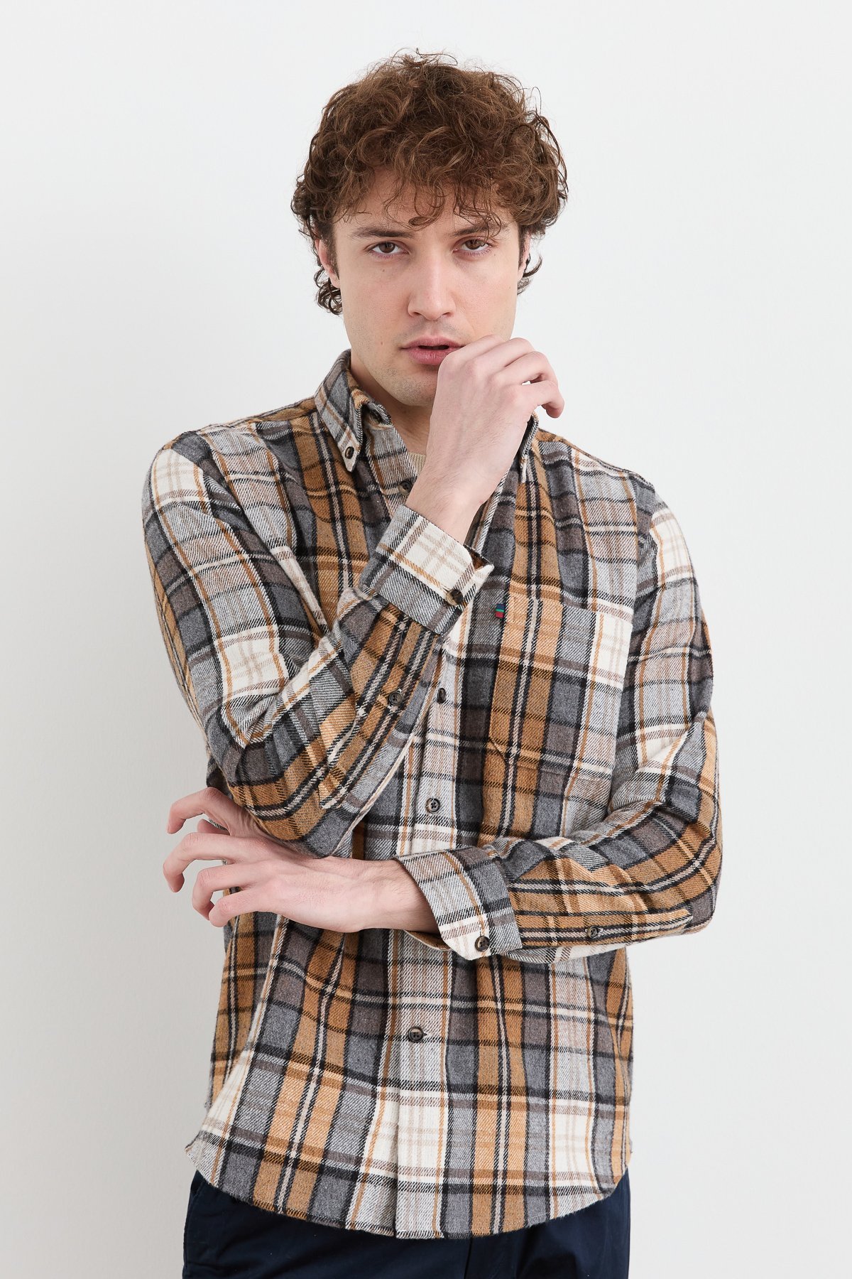 PNDKGMErkek Kareli Kışlık Gömlek 11