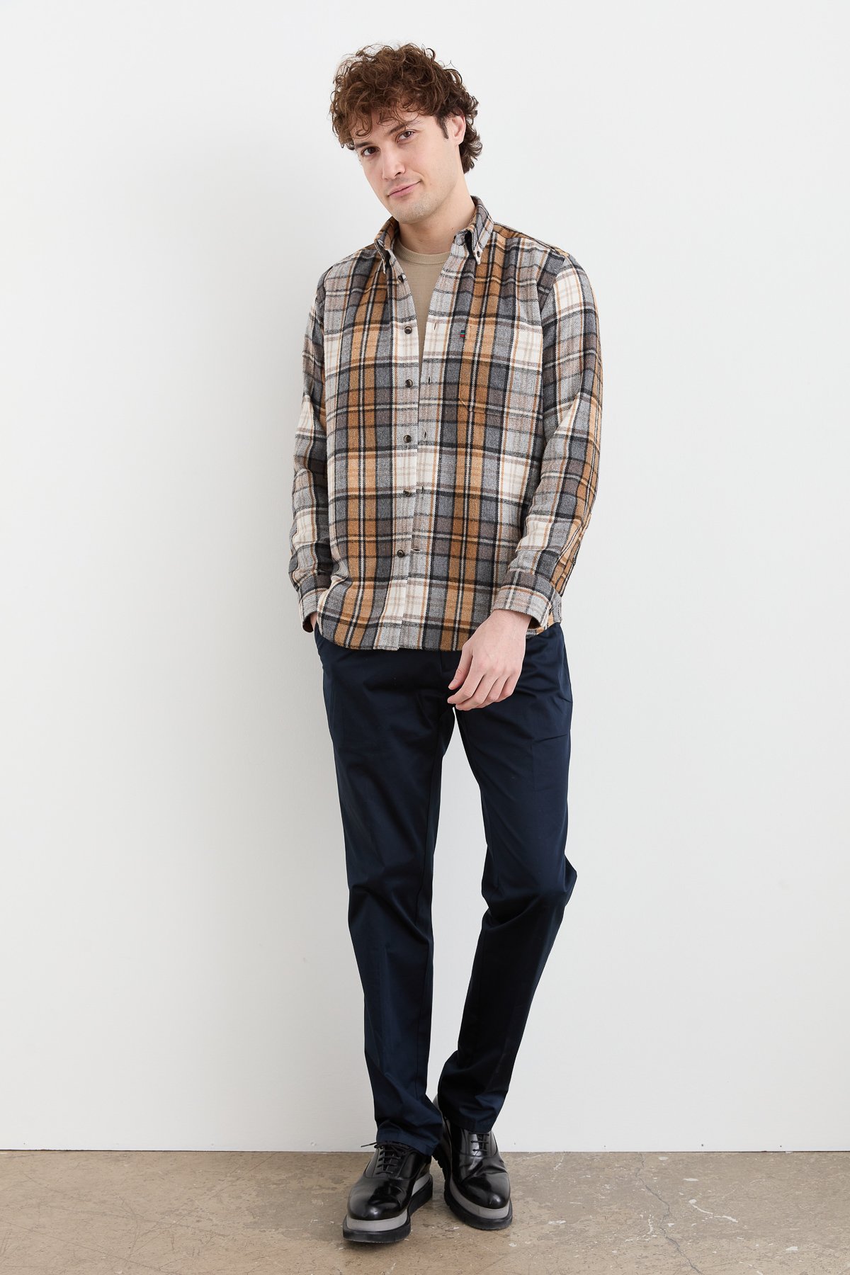 PNDKGMErkek Kareli Kışlık Gömlek 11