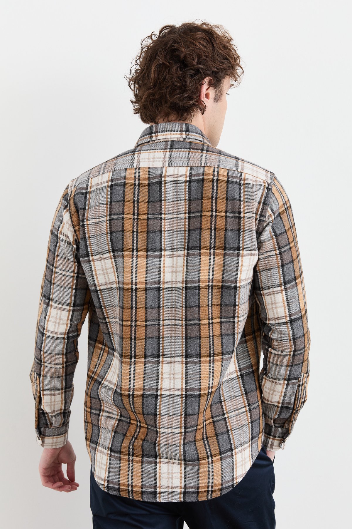 PNDKGMErkek Kareli Kışlık Gömlek 11