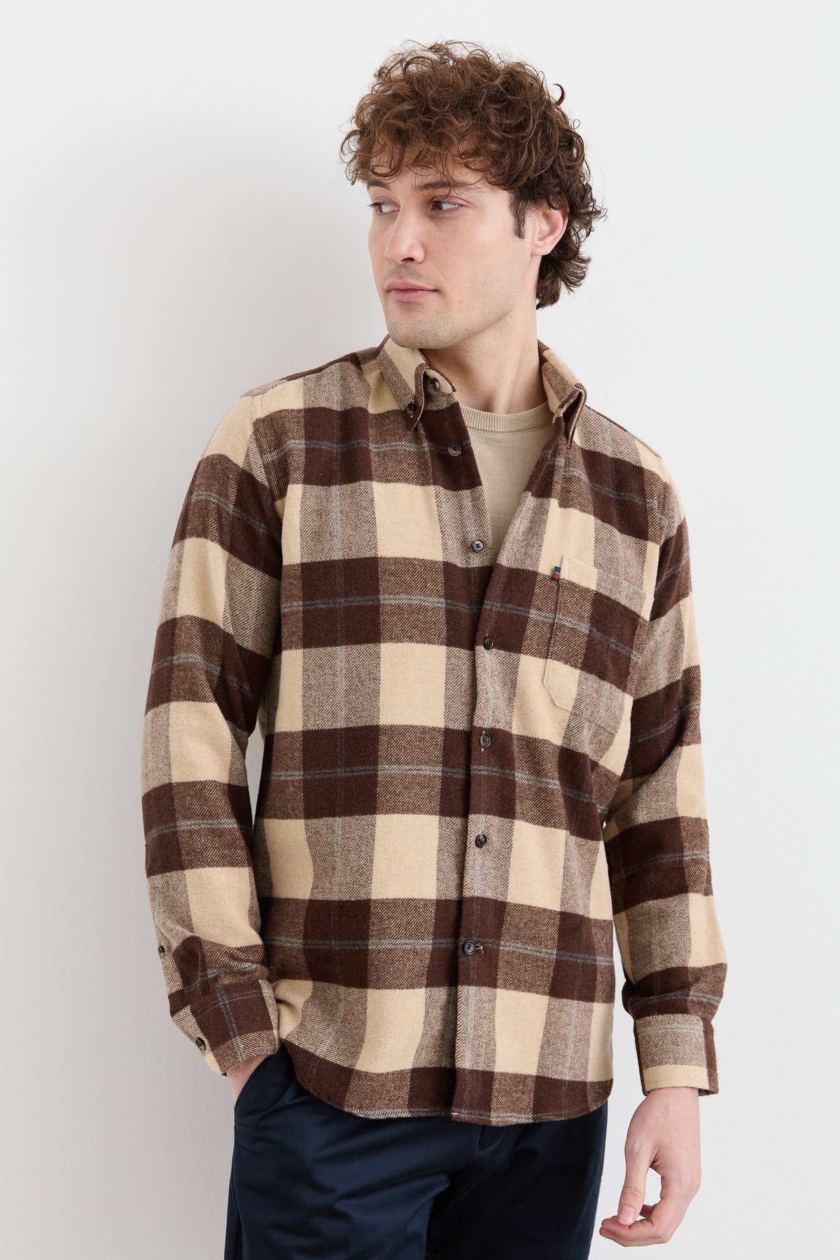 PNDKGMErkek Kareli Kışlık Gömlek 12