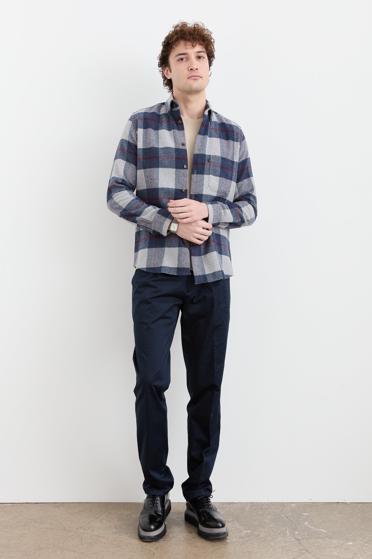 PNDKGMErkek Kareli Kışlık Gömlek 13