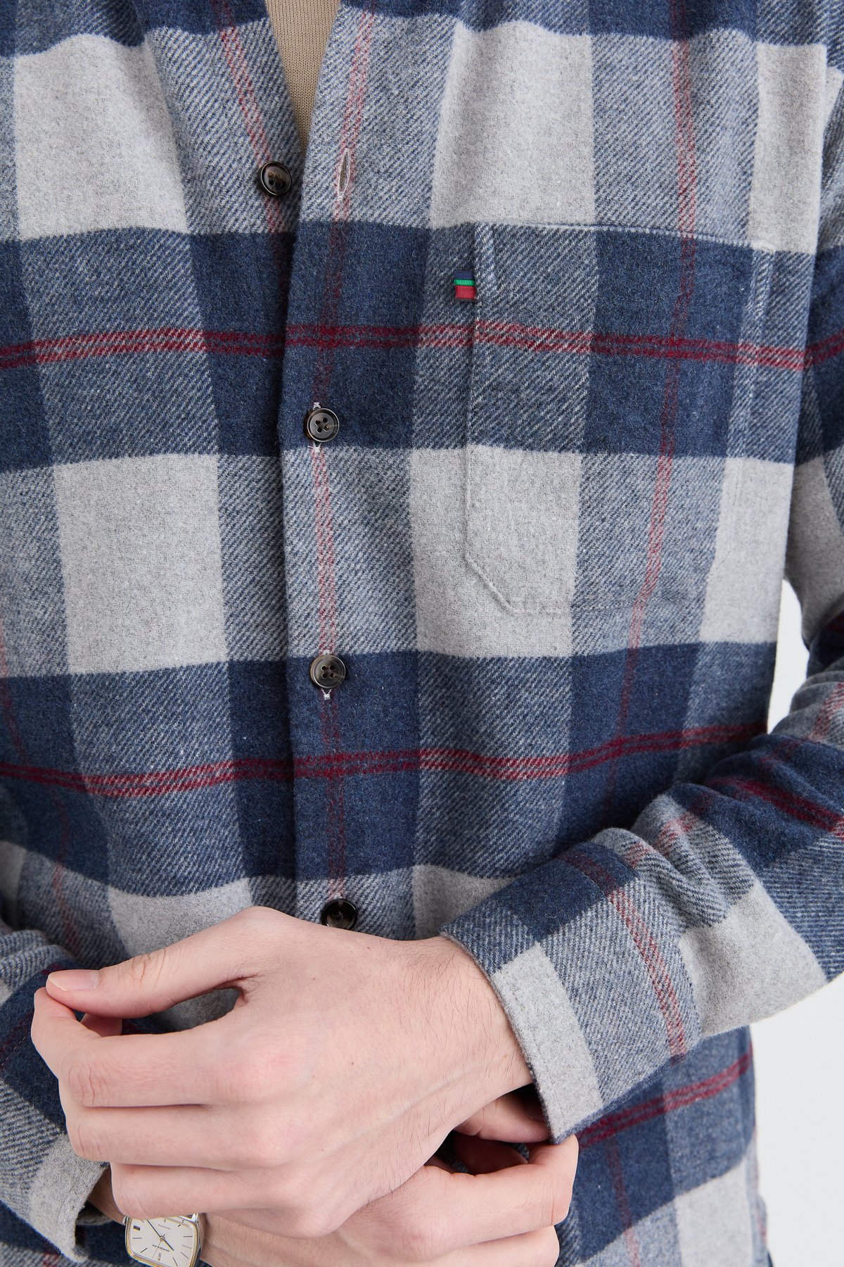 PNDKGMErkek Kareli Kışlık Gömlek 13