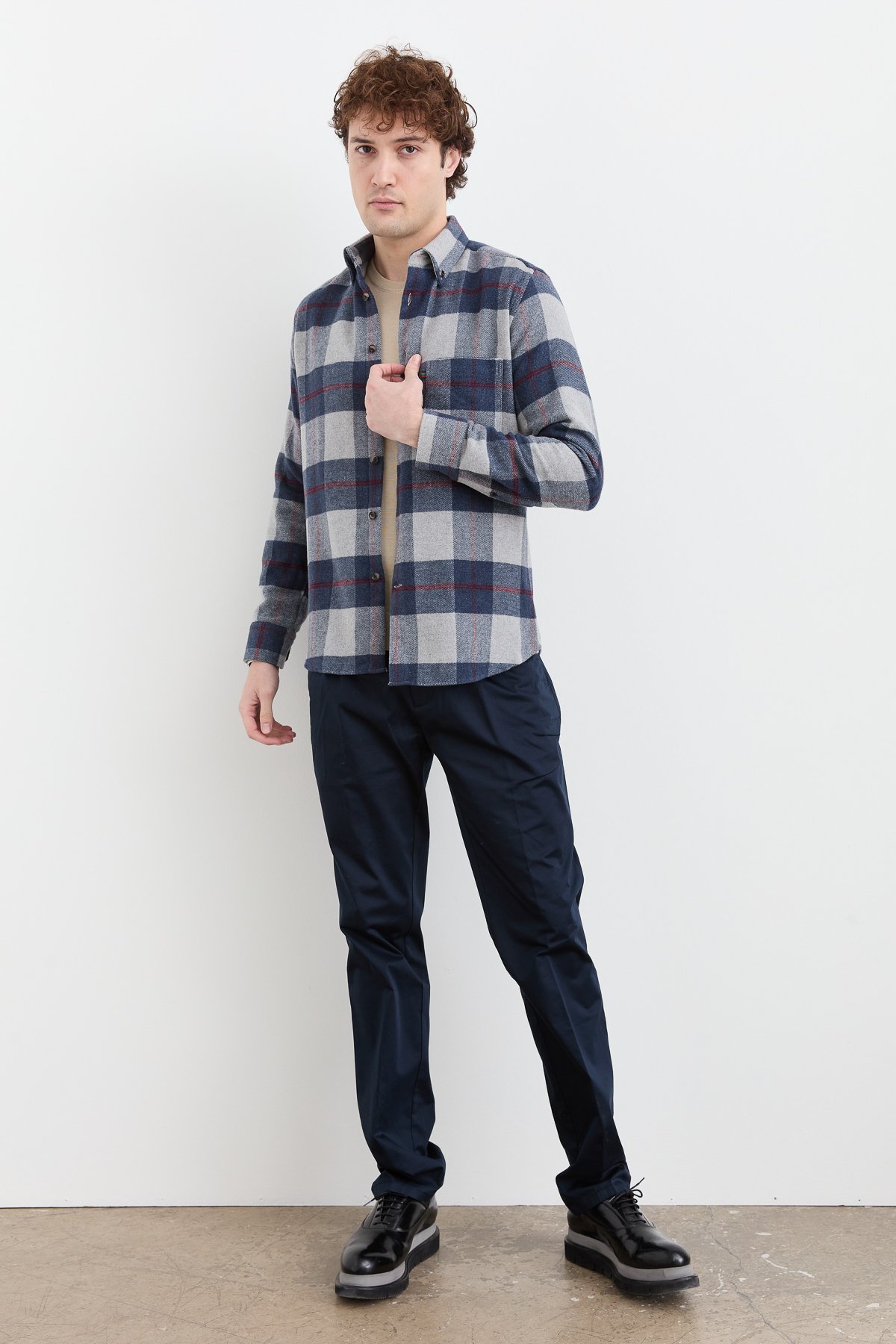 PNDKGMErkek Kareli Kışlık Gömlek 13