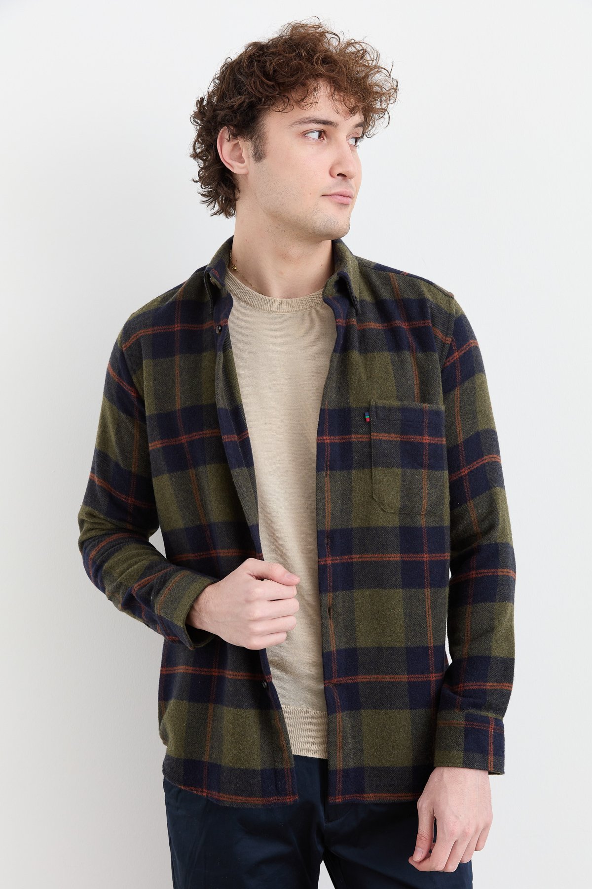 PNDKGMErkek Kareli Kışlık Gömlek 14