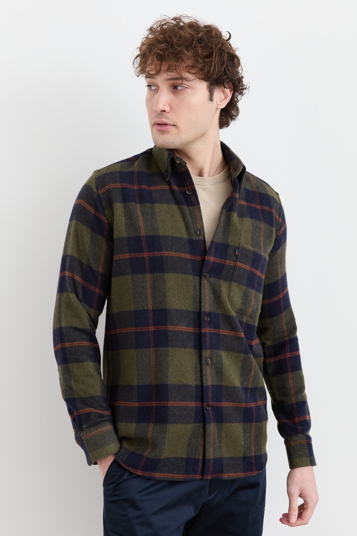 PNDKGMErkek Kareli Kışlık Gömlek 14