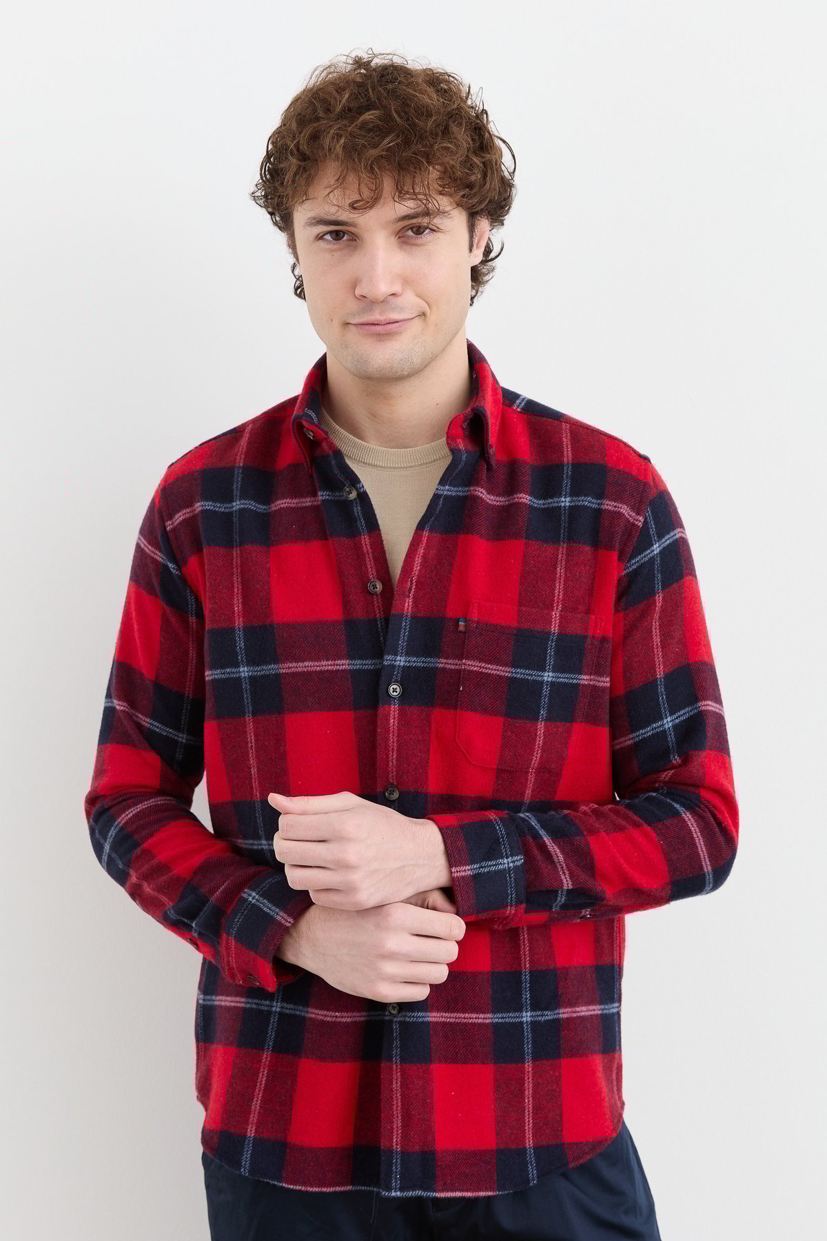 PNDKGMErkek Kareli Kışlık Gömlek 15