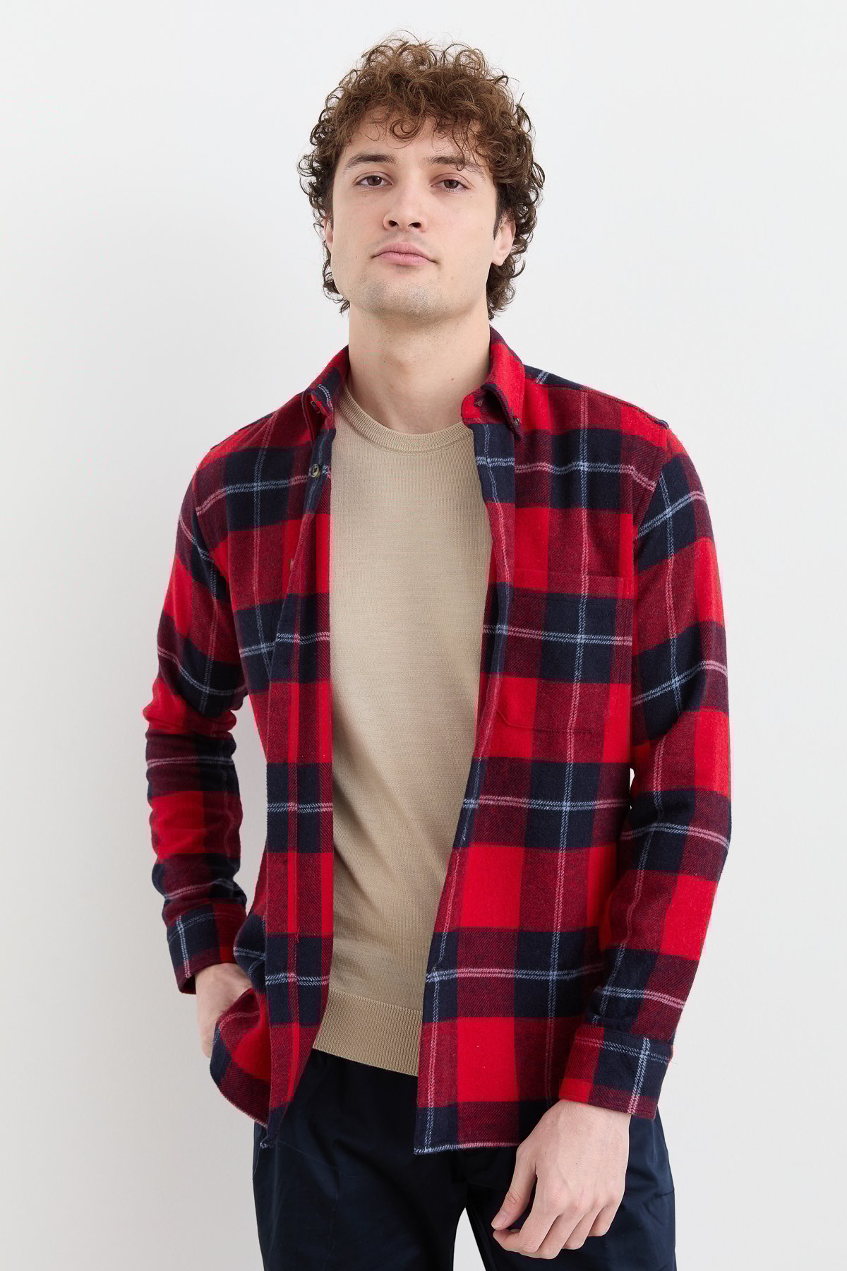 PNDKGMErkek Kareli Kışlık Gömlek 15