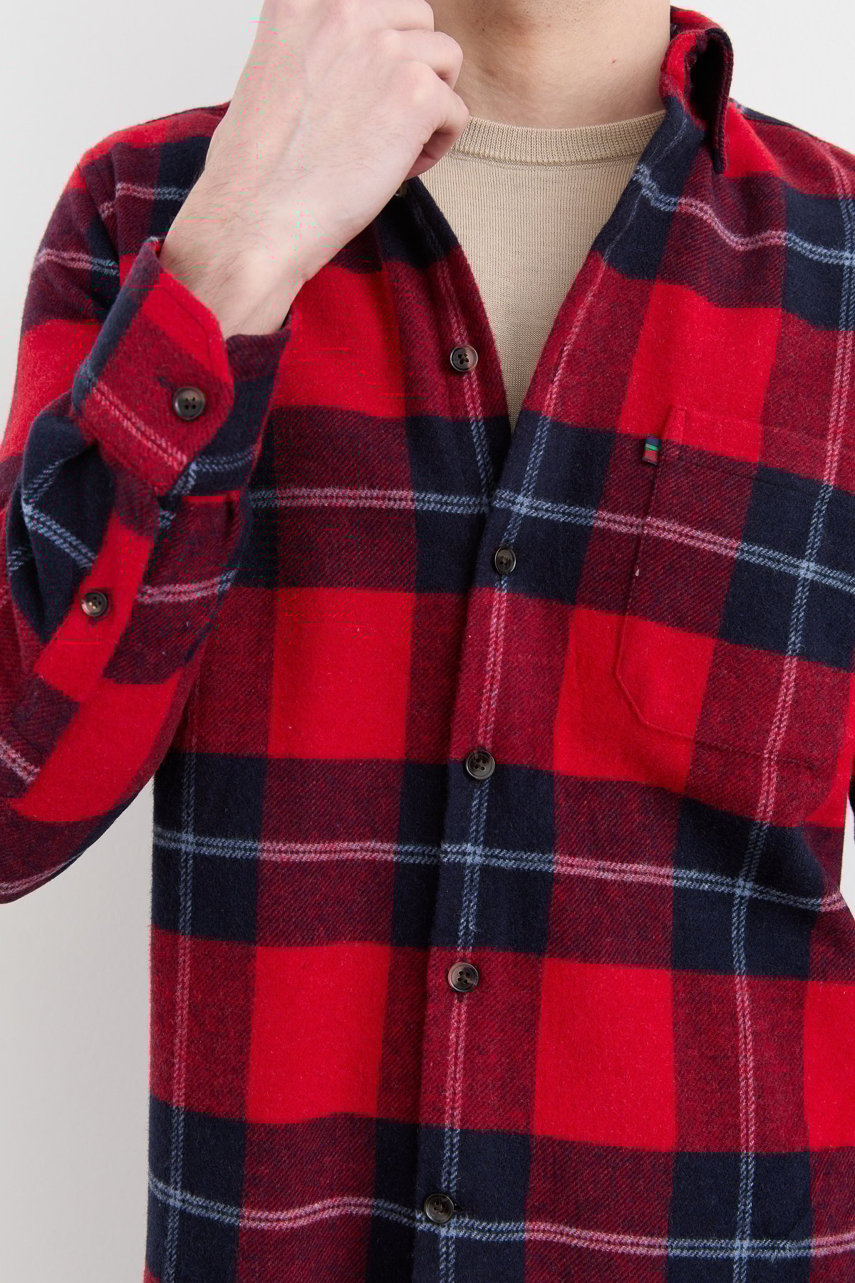 PNDKGMErkek Kareli Kışlık Gömlek 15