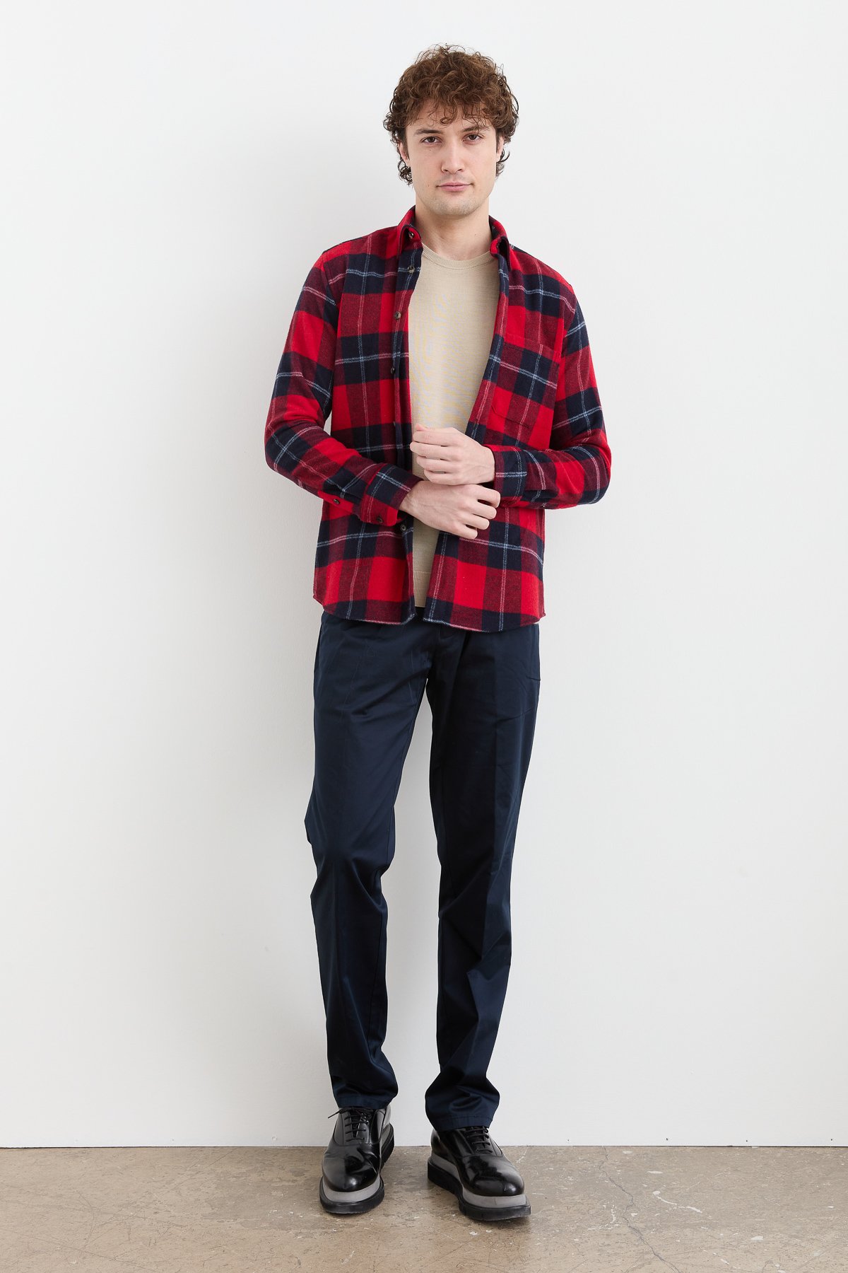 PNDKGMErkek Kareli Kışlık Gömlek 15