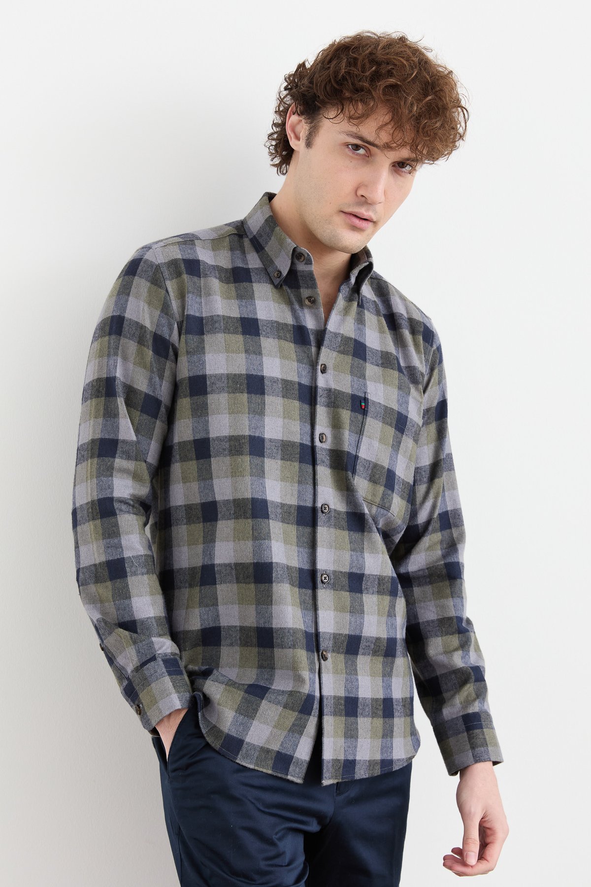 PNDKGMErkek Kareli Kışlık Gömlek 23