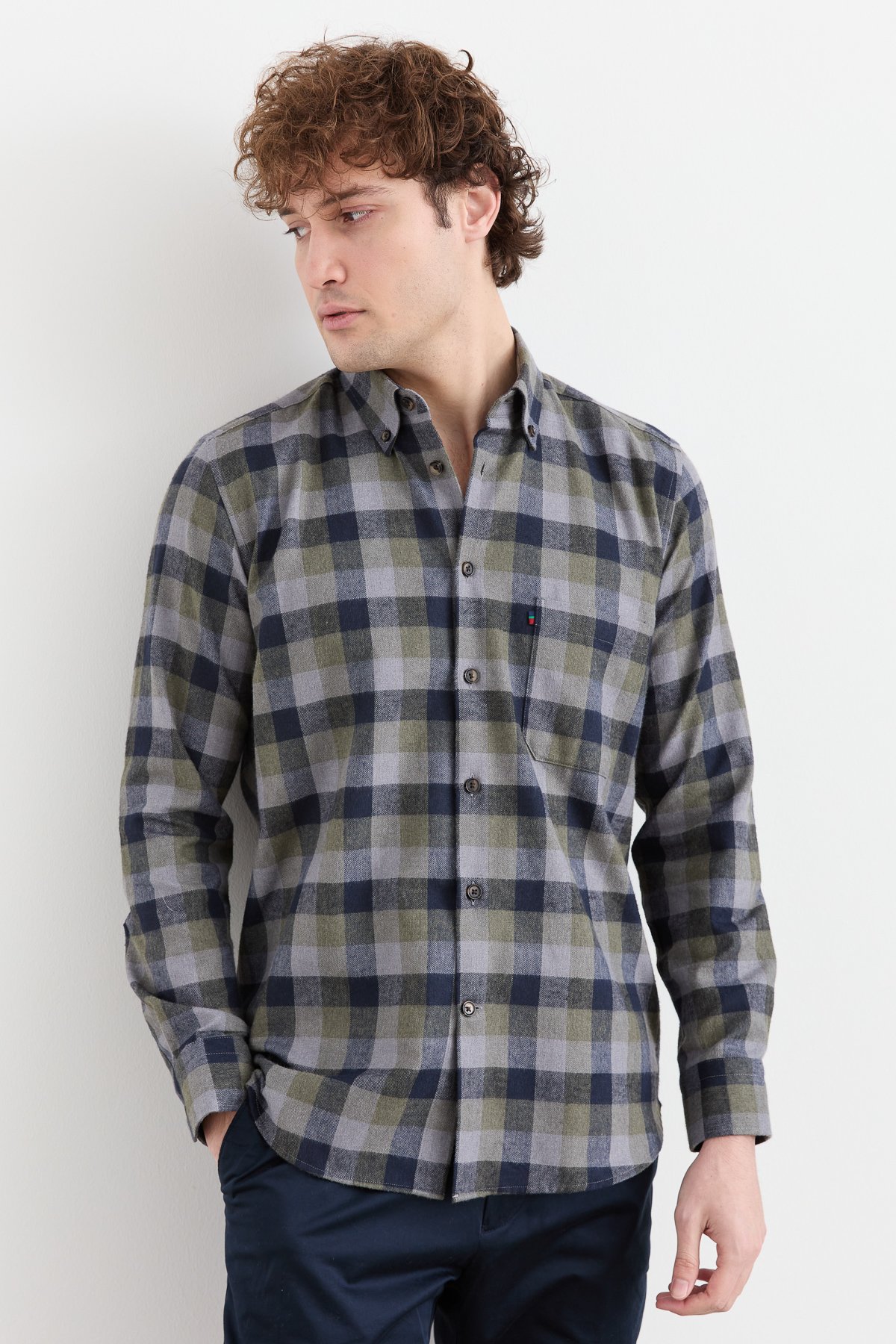 PNDKGMErkek Kareli Kışlık Gömlek 23