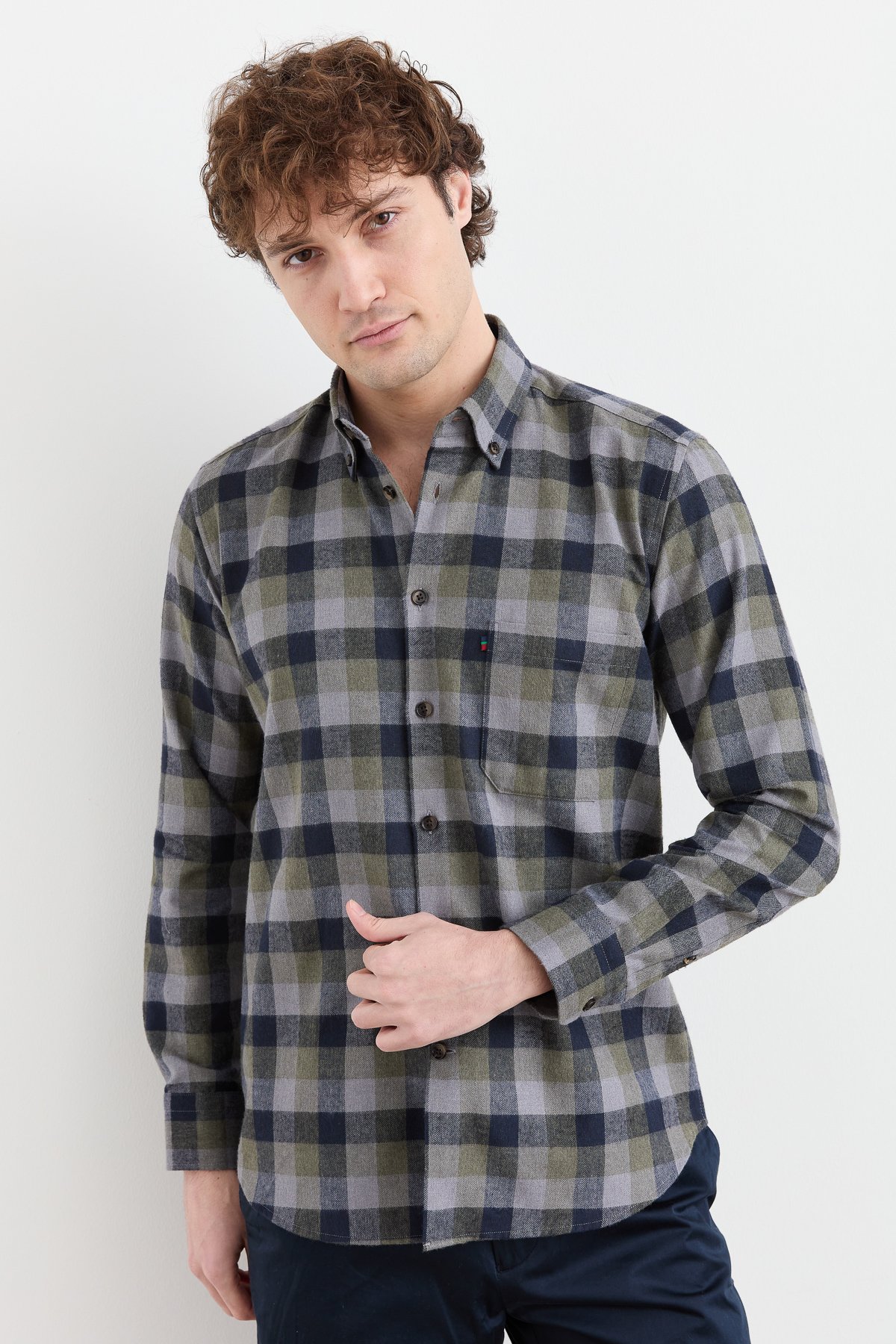 PNDKGMErkek Kareli Kışlık Gömlek 23