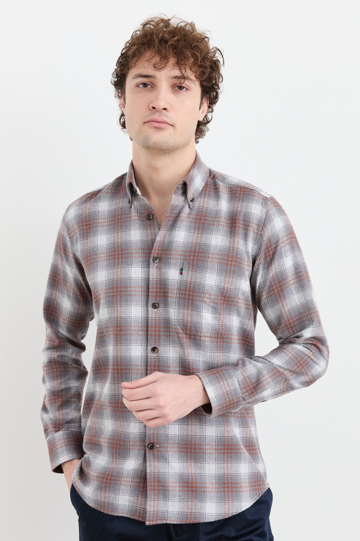 PNDKGMErkek Kareli Kışlık Gömlek 30