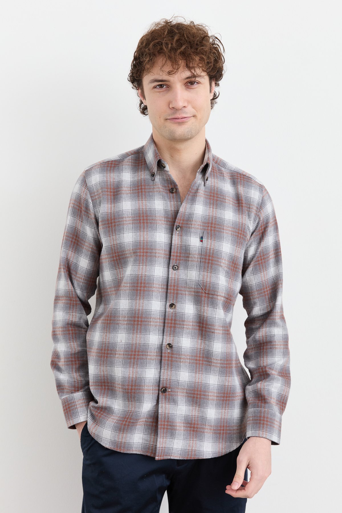 PNDKGMErkek Kareli Kışlık Gömlek 30