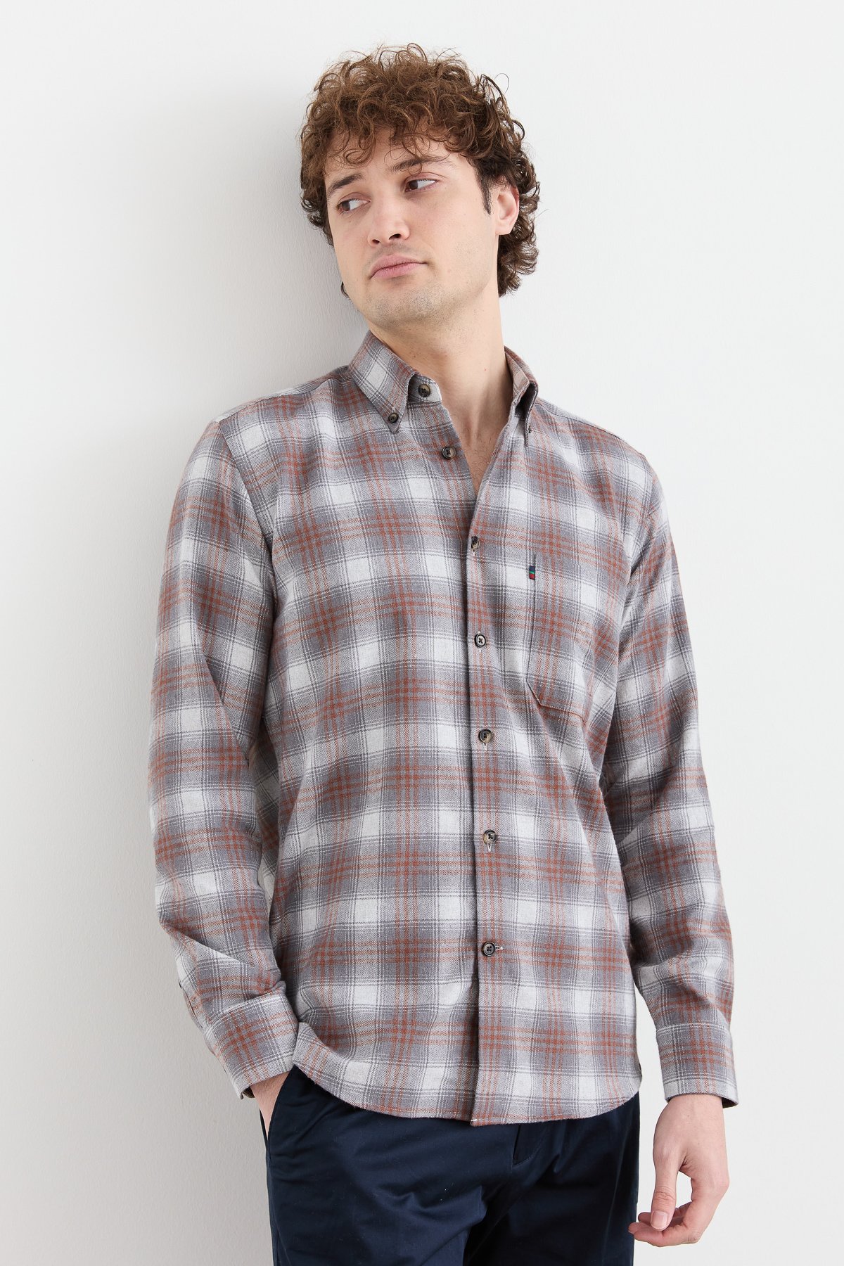 PNDKGMErkek Kareli Kışlık Gömlek 30