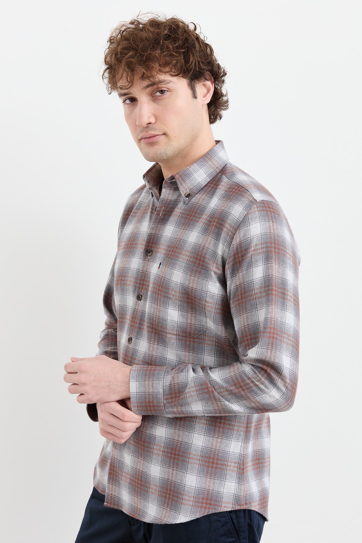 PNDKGMErkek Kareli Kışlık Gömlek 30