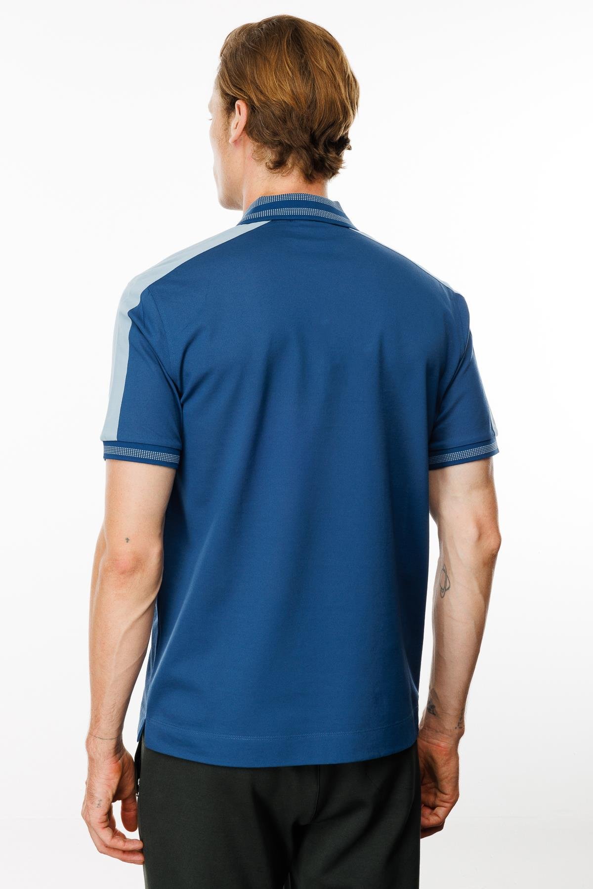 MTA 19Erkek Polo Yaka Omuzu Şeritli T-shirt Parlement