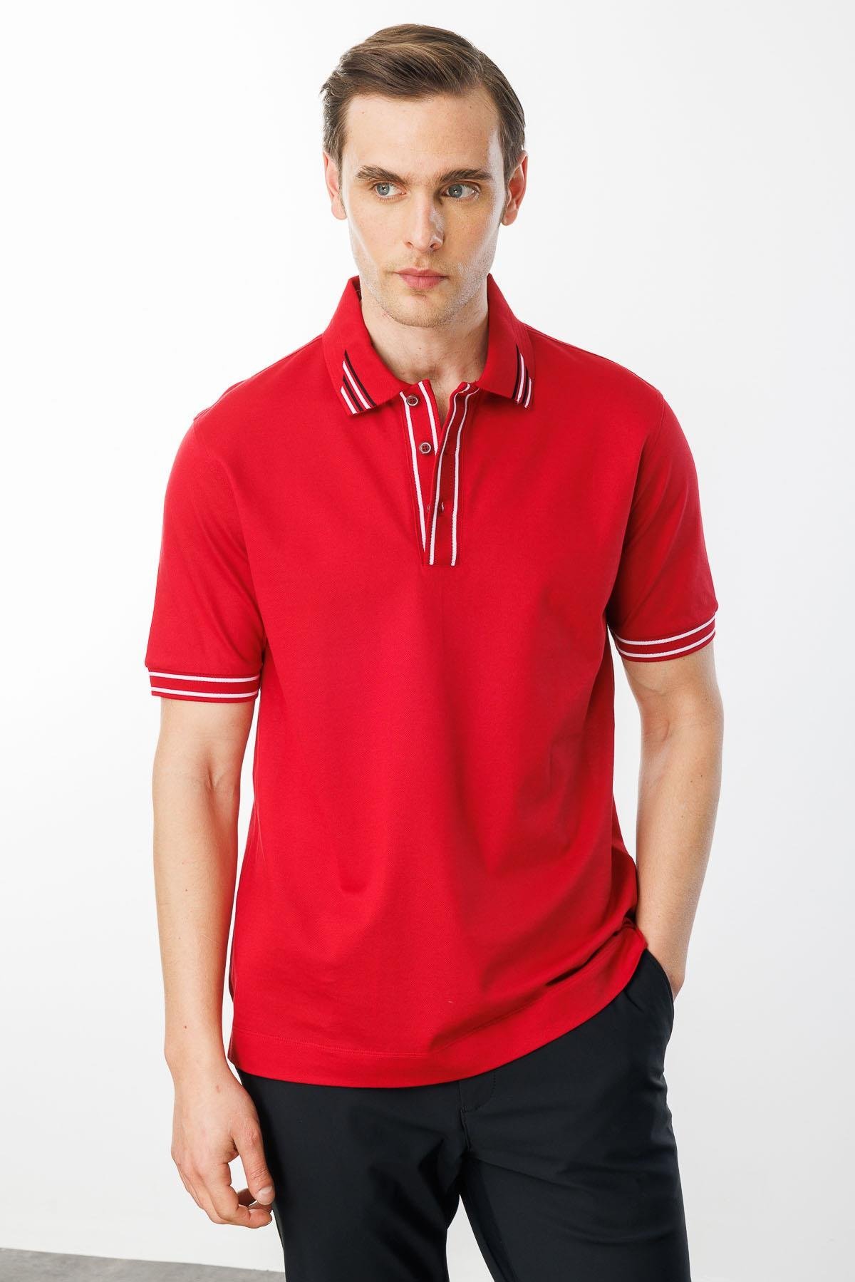 MTA 17Erkek Polo Yaka T-shirt Kırmızı