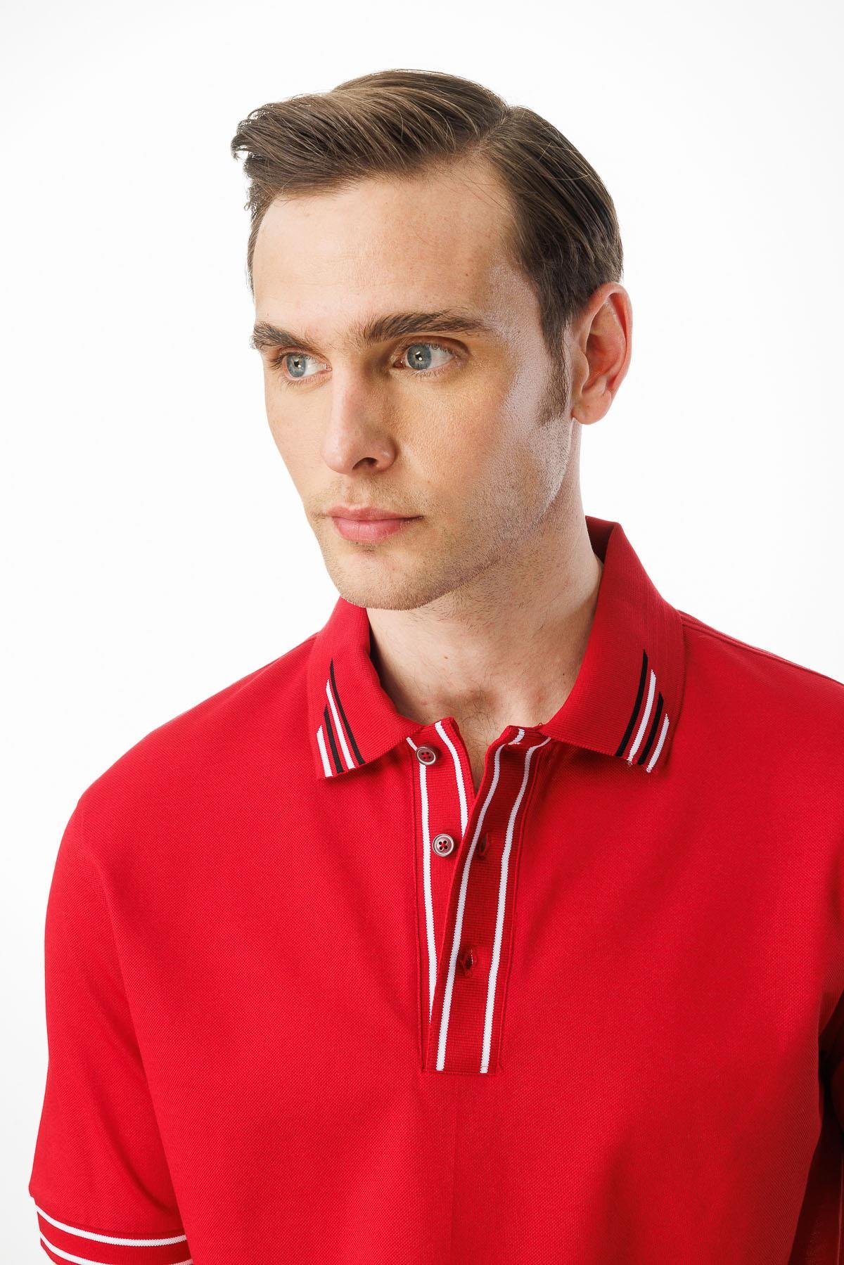 MTA 17Erkek Polo Yaka T-shirt Kırmızı