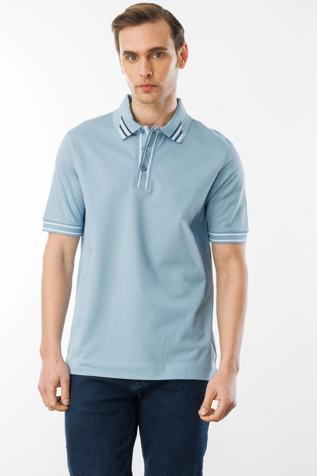 MTA 17Erkek Polo Yaka T-shirt Mavi