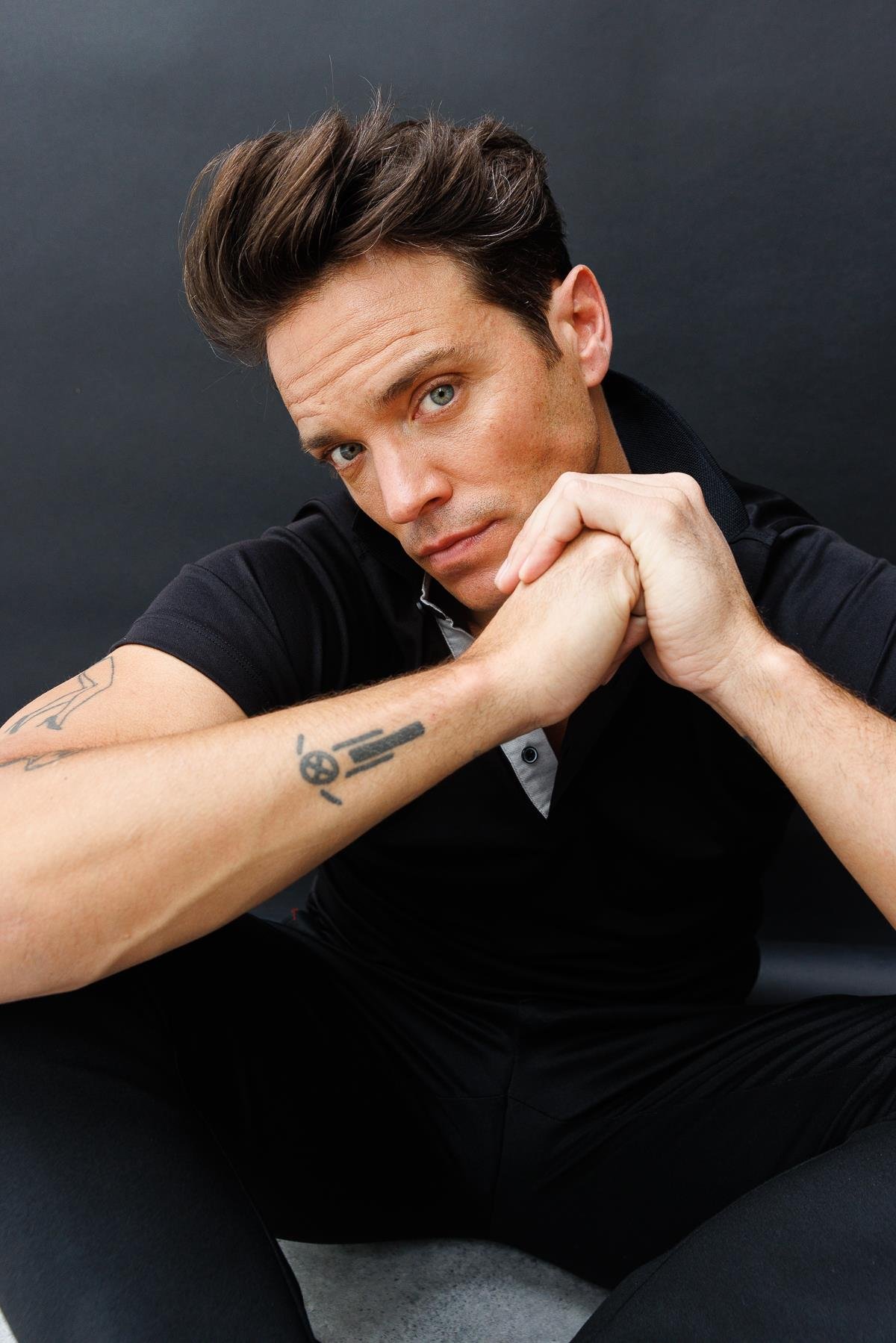 301Erkek Polo Yaka T-shirt Siyah