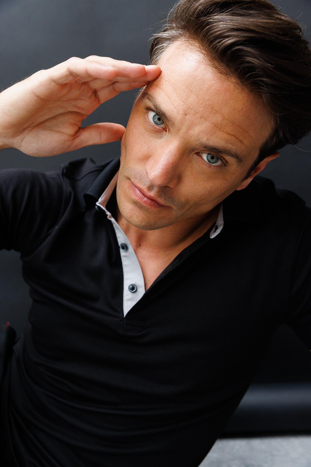 301Erkek Polo Yaka T-shirt Siyah